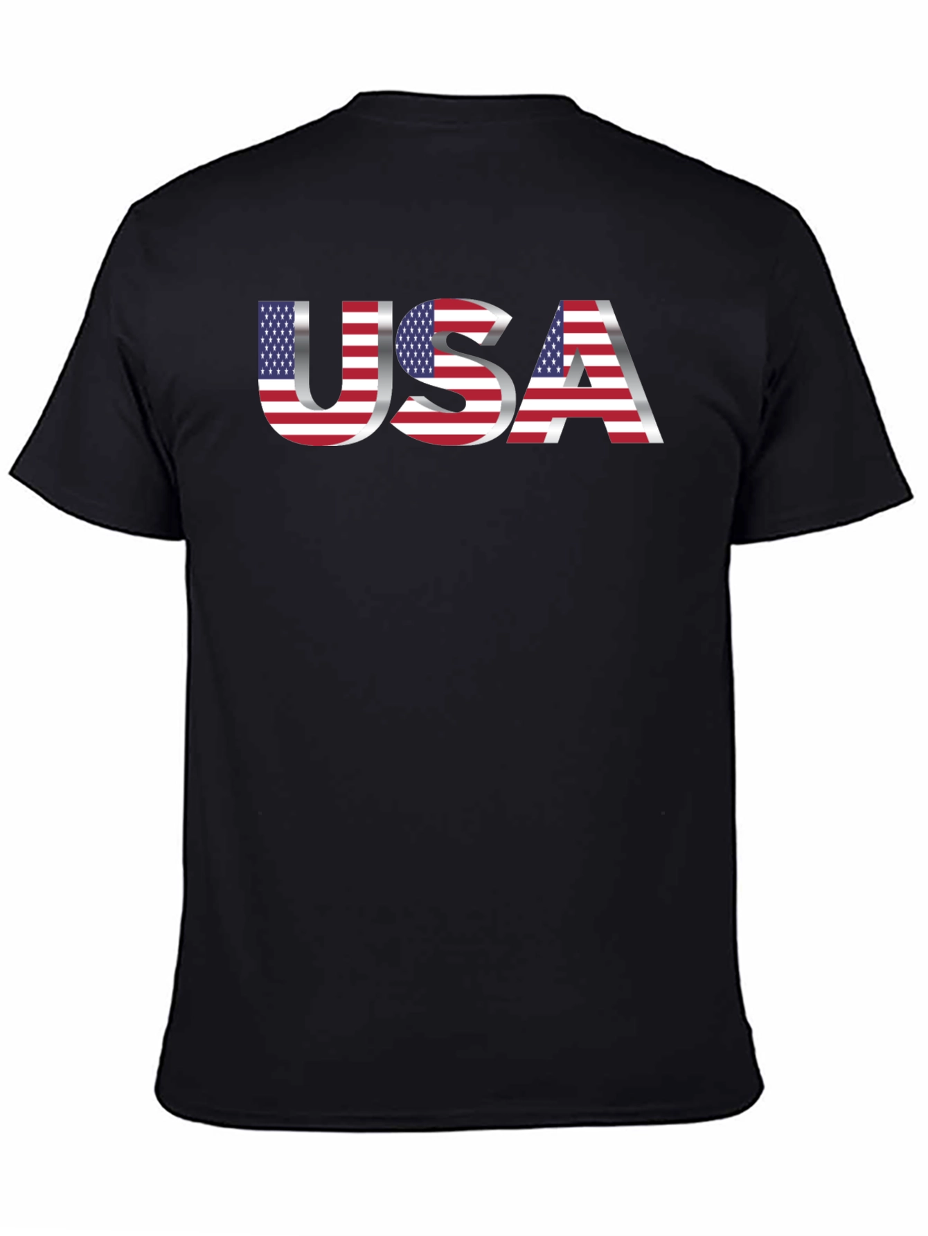 USA Flag Graphic Tee - Patriotic Mens T-Shirt