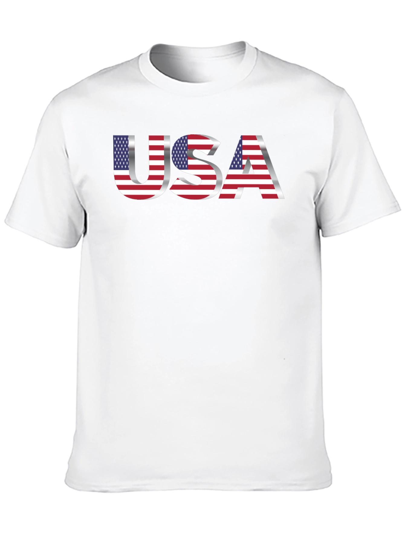 USA Flag Graphic Tee - Patriotic Mens T-Shirt