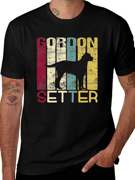 Vintage Gordon Setter Dog Graphic Tee