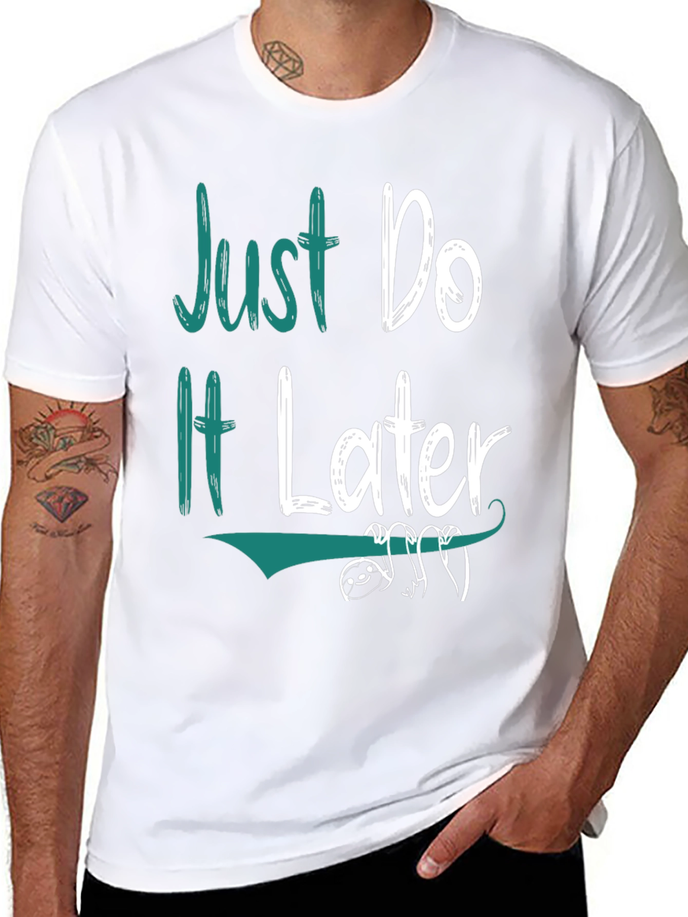 Just Do It Later Sloth Graphic Tee