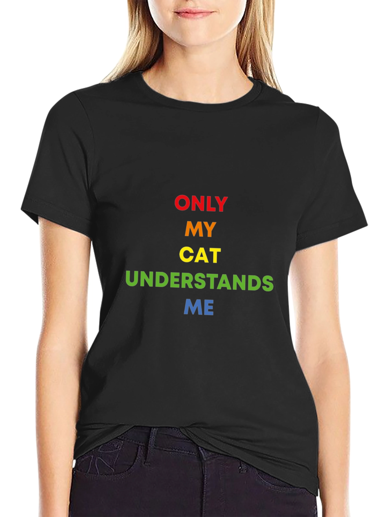 Only My Cat Understands Me Graphic Tee