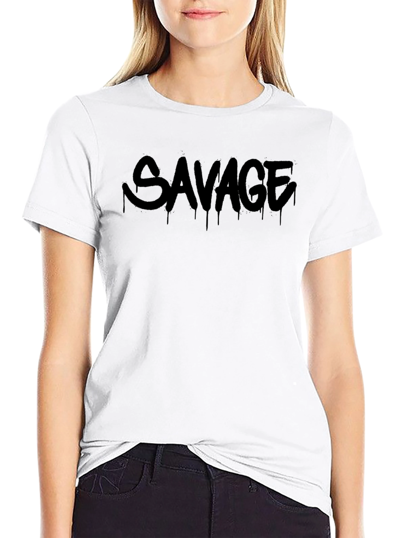 Savage Graphic Print T-Shirt - Mens Fashion Tee
