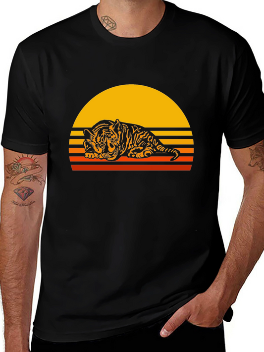 Retro Tiger Graphic Tee - Comfort Fit