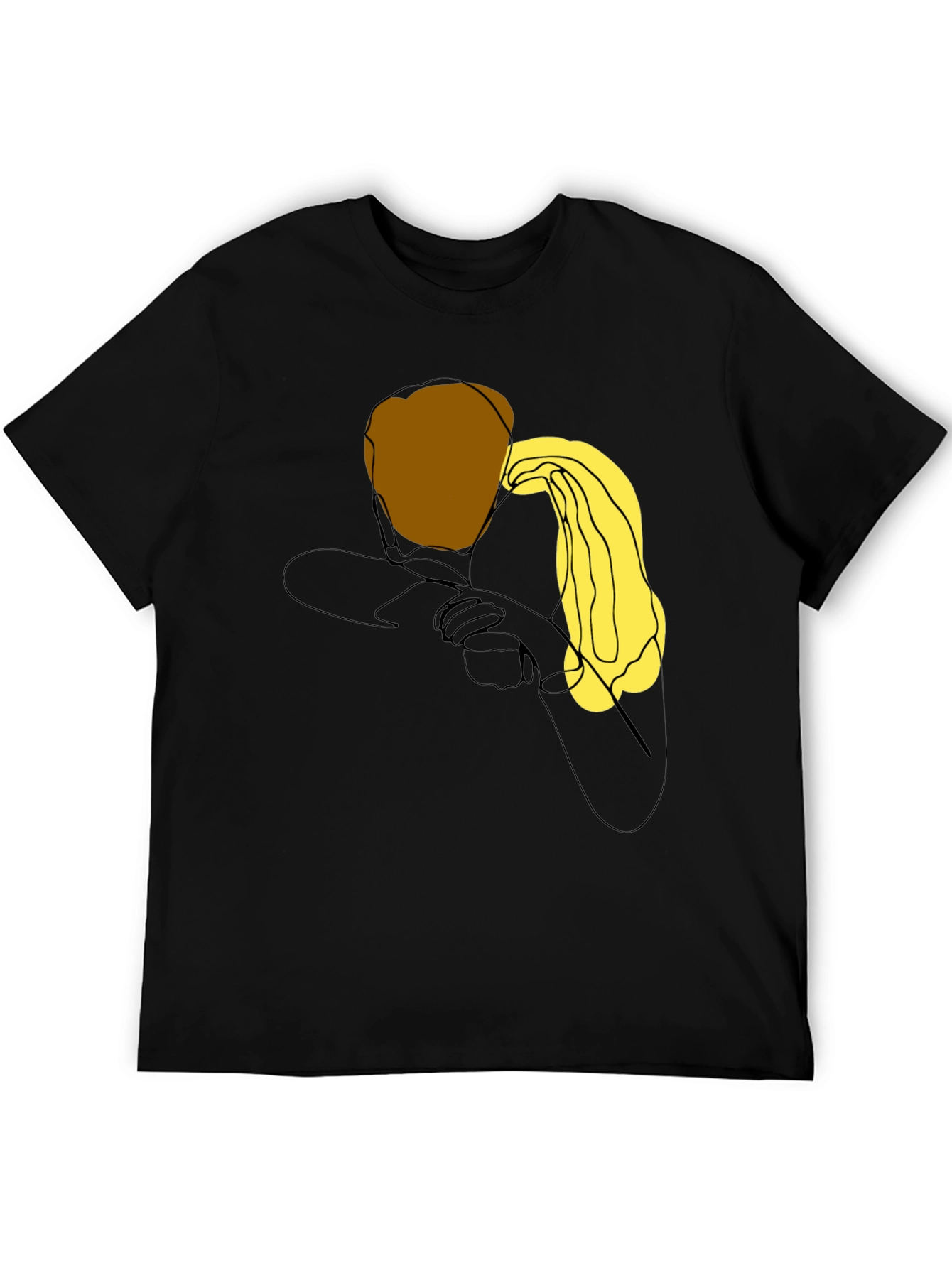 Abstract Figure Graphic Print T-Shirt
