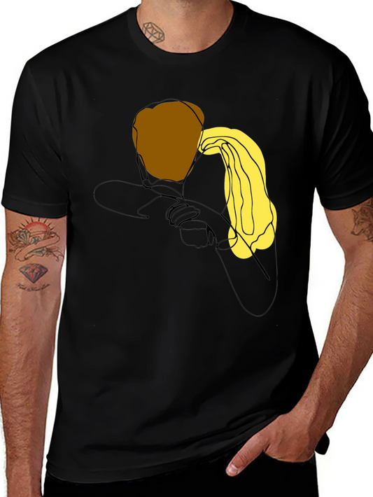 Abstract Figure Graphic Print T-Shirt