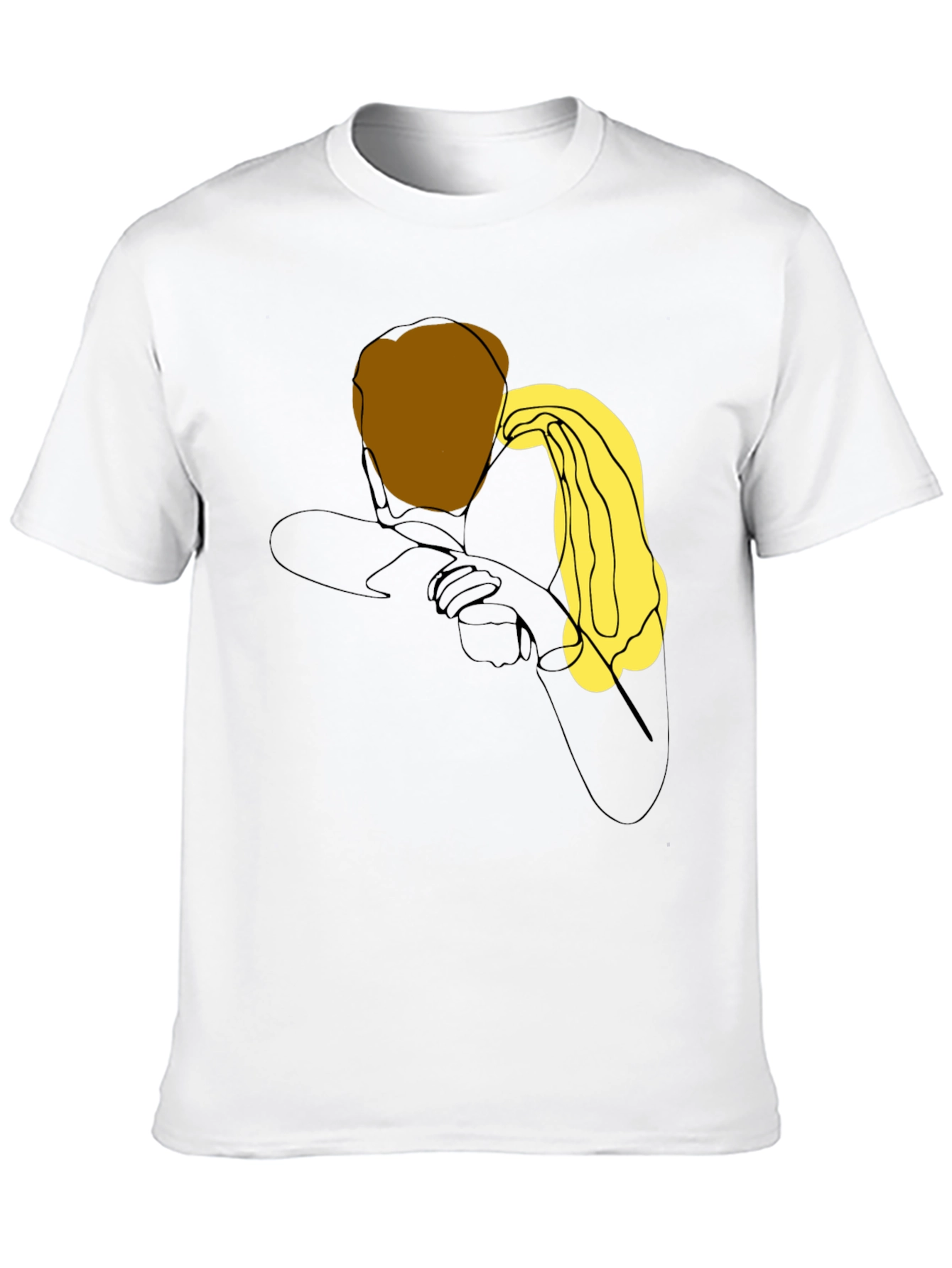 Abstract Figure Graphic Print T-Shirt