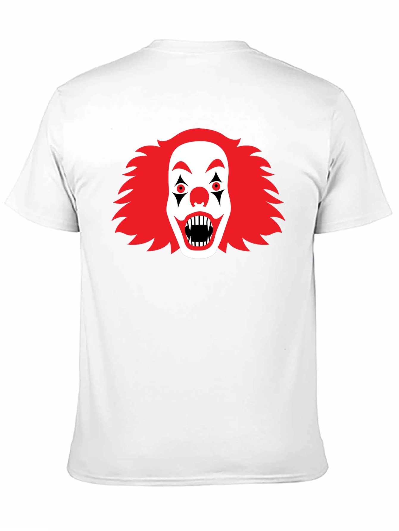 Scary Clown Graphic Tee - Black Halloween T-Shirt