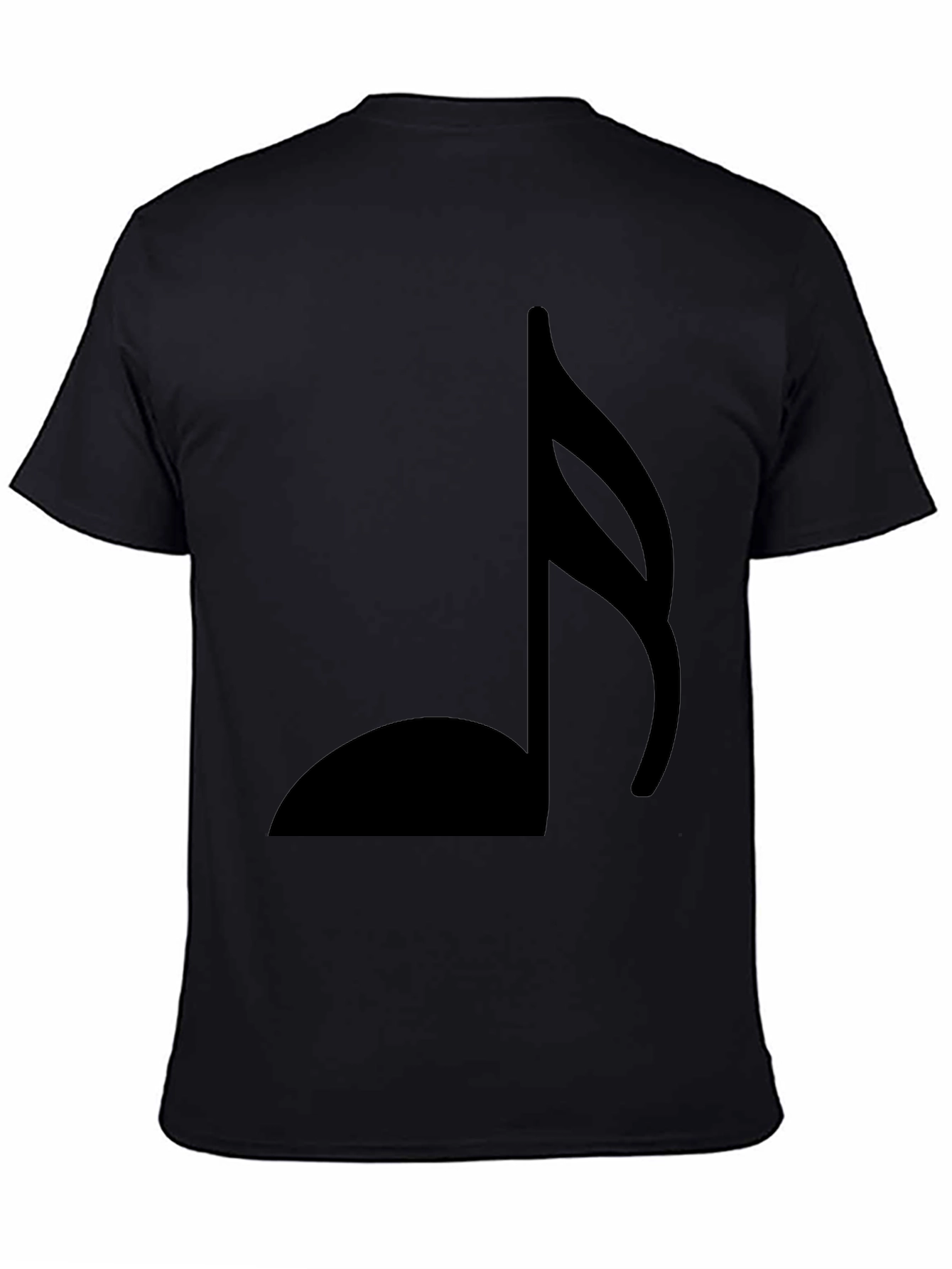 Black Musical Note Graphic Tee