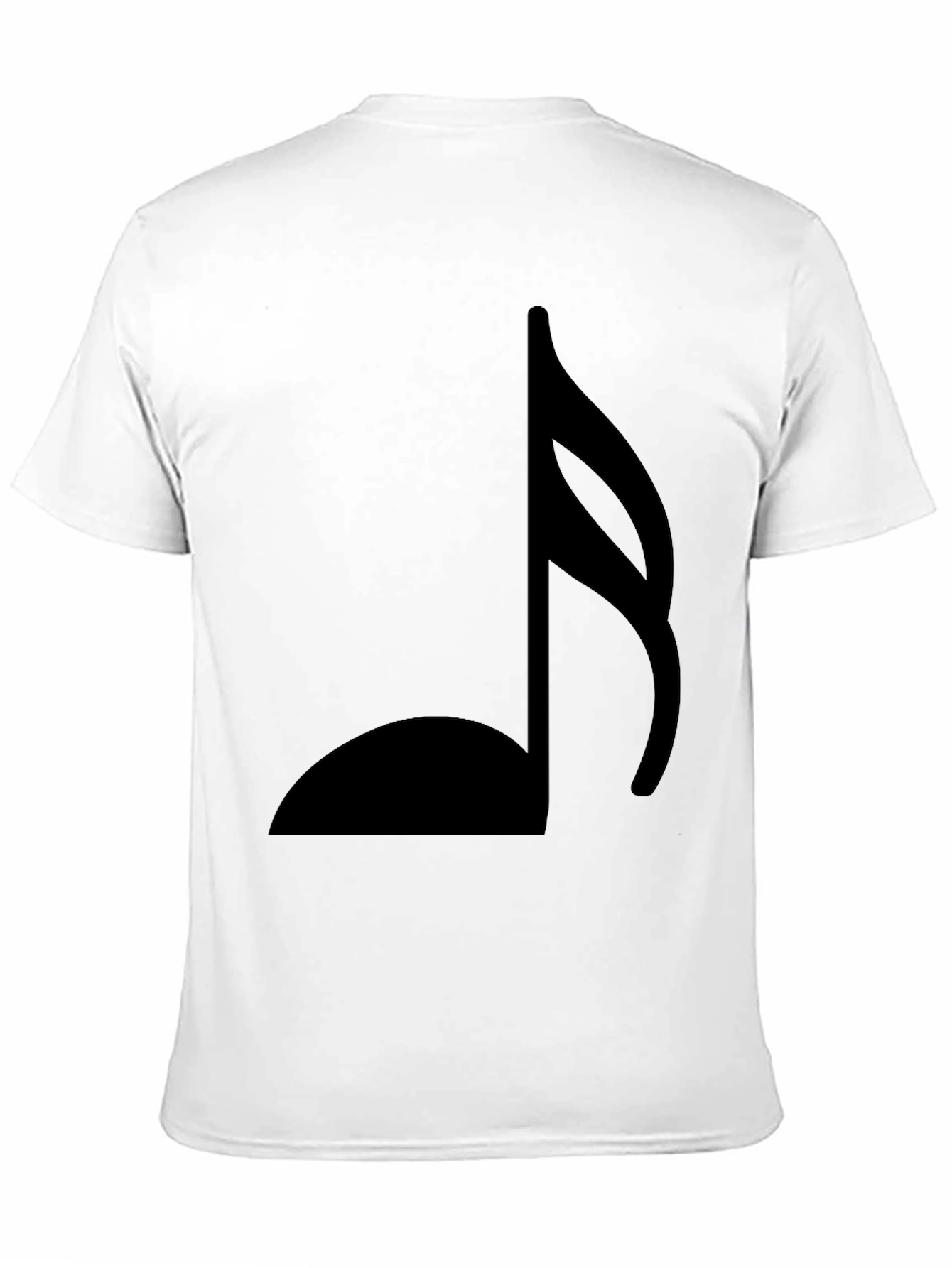 Black Musical Note Graphic Tee
