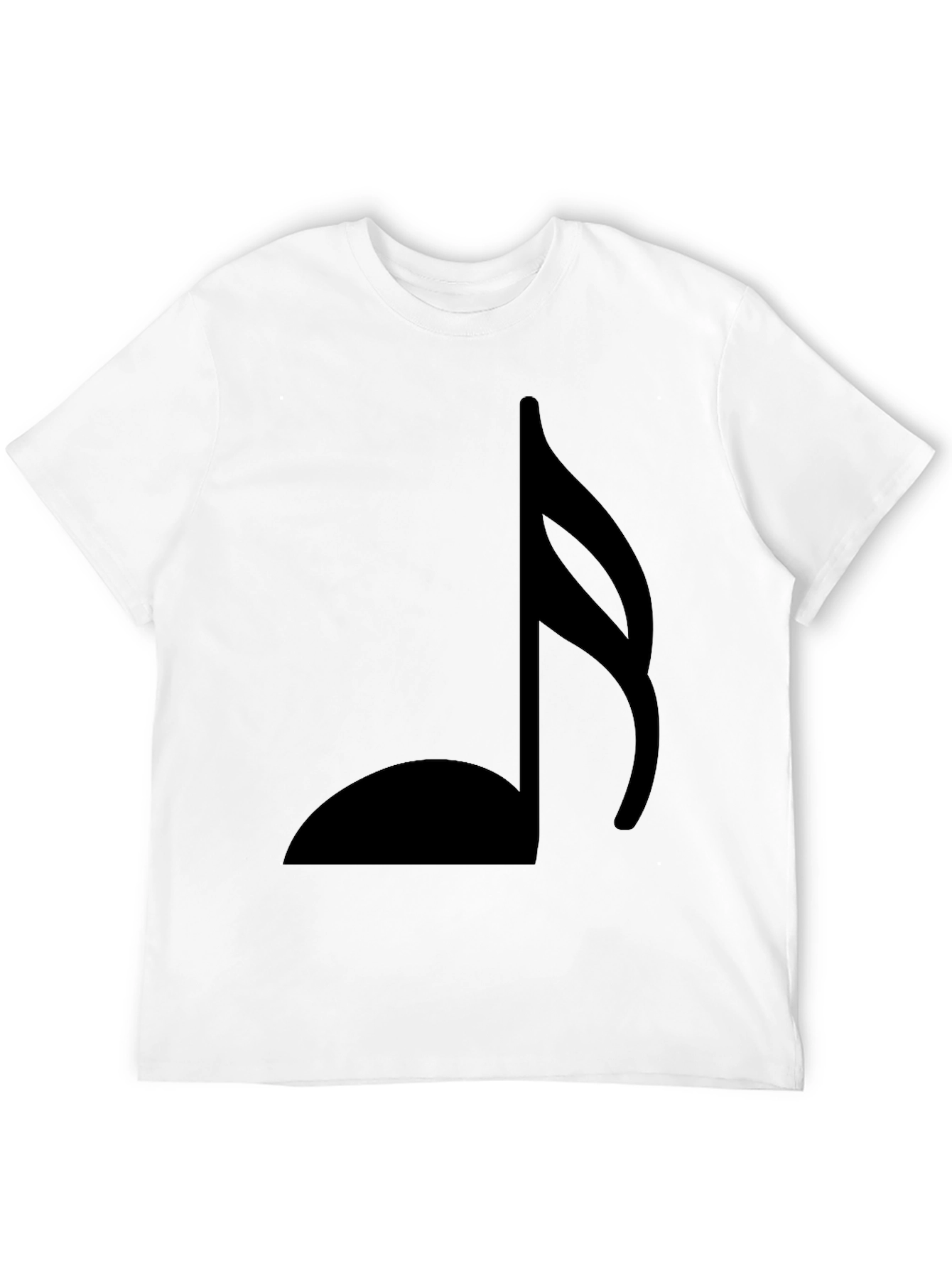 Black Musical Note Graphic Tee