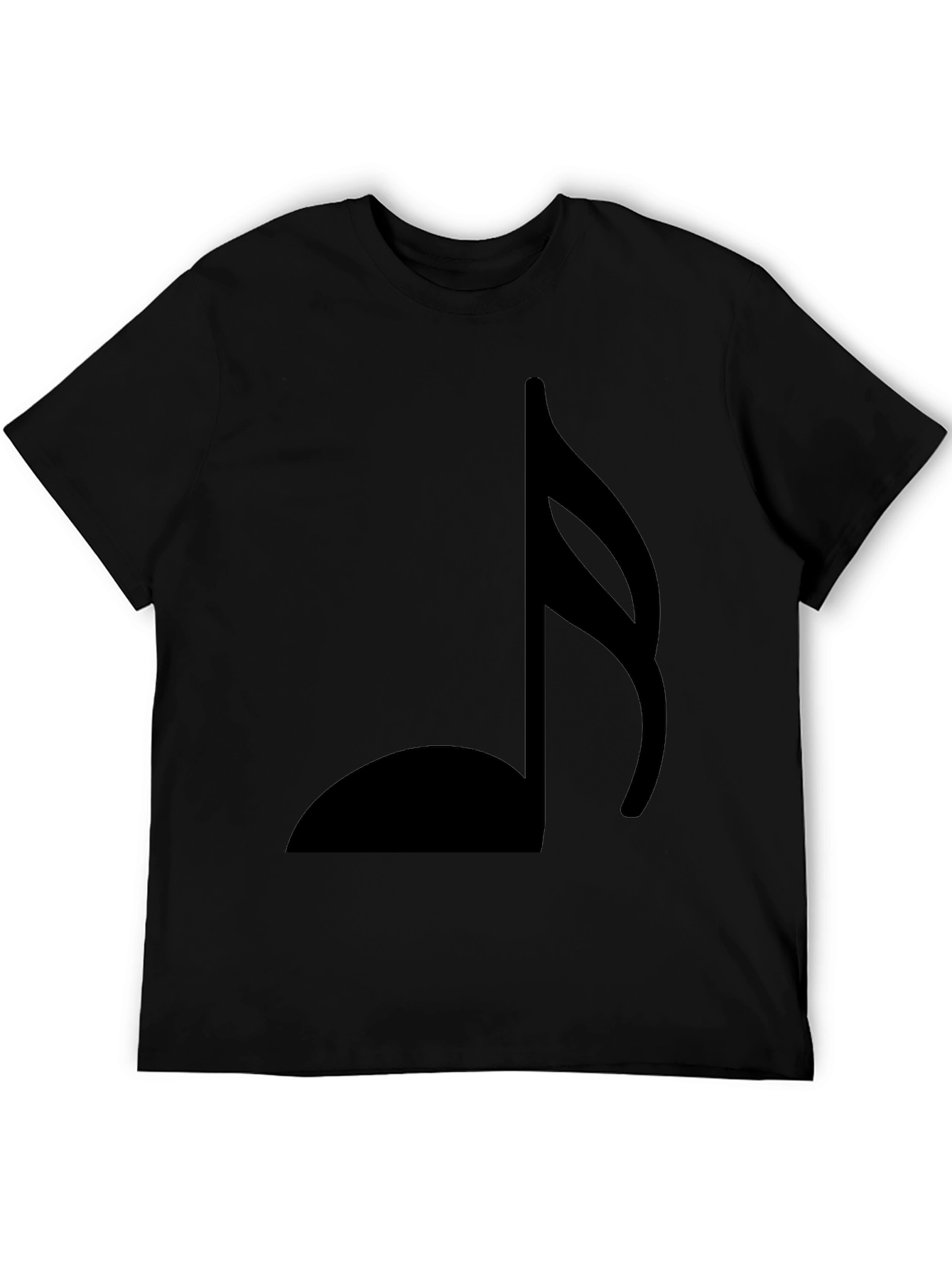 Black Musical Note Graphic Tee