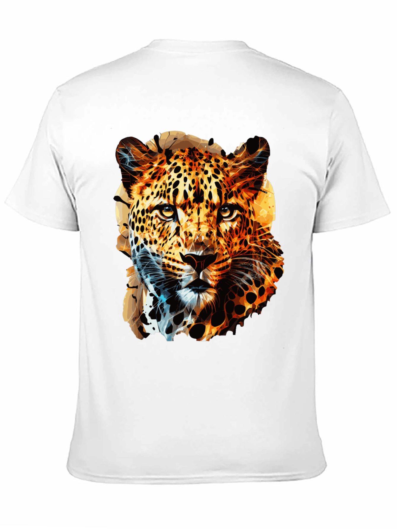 Stylish Leopard Print Black T-Shirt