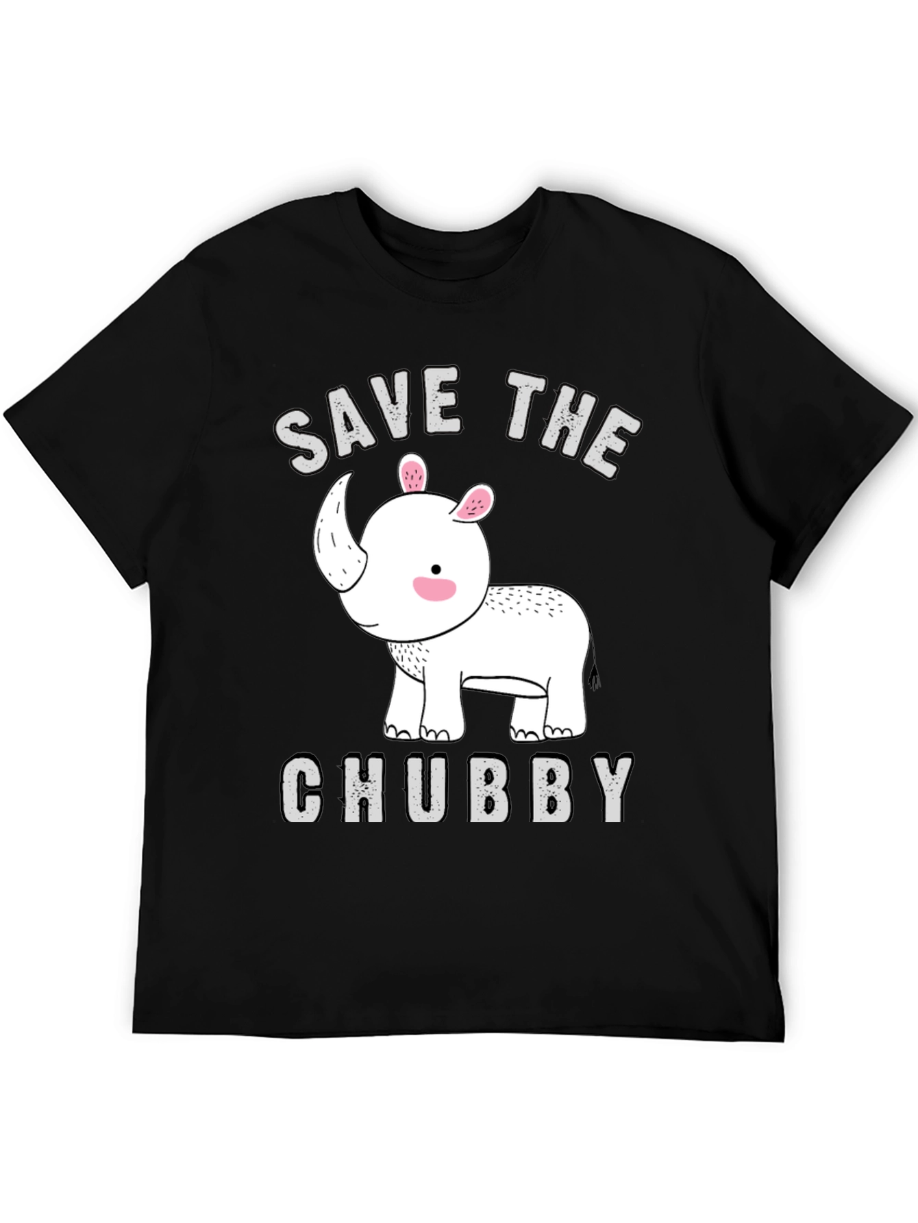 Save The Chubby Rhino T-Shirt - Mens Graphic Tee