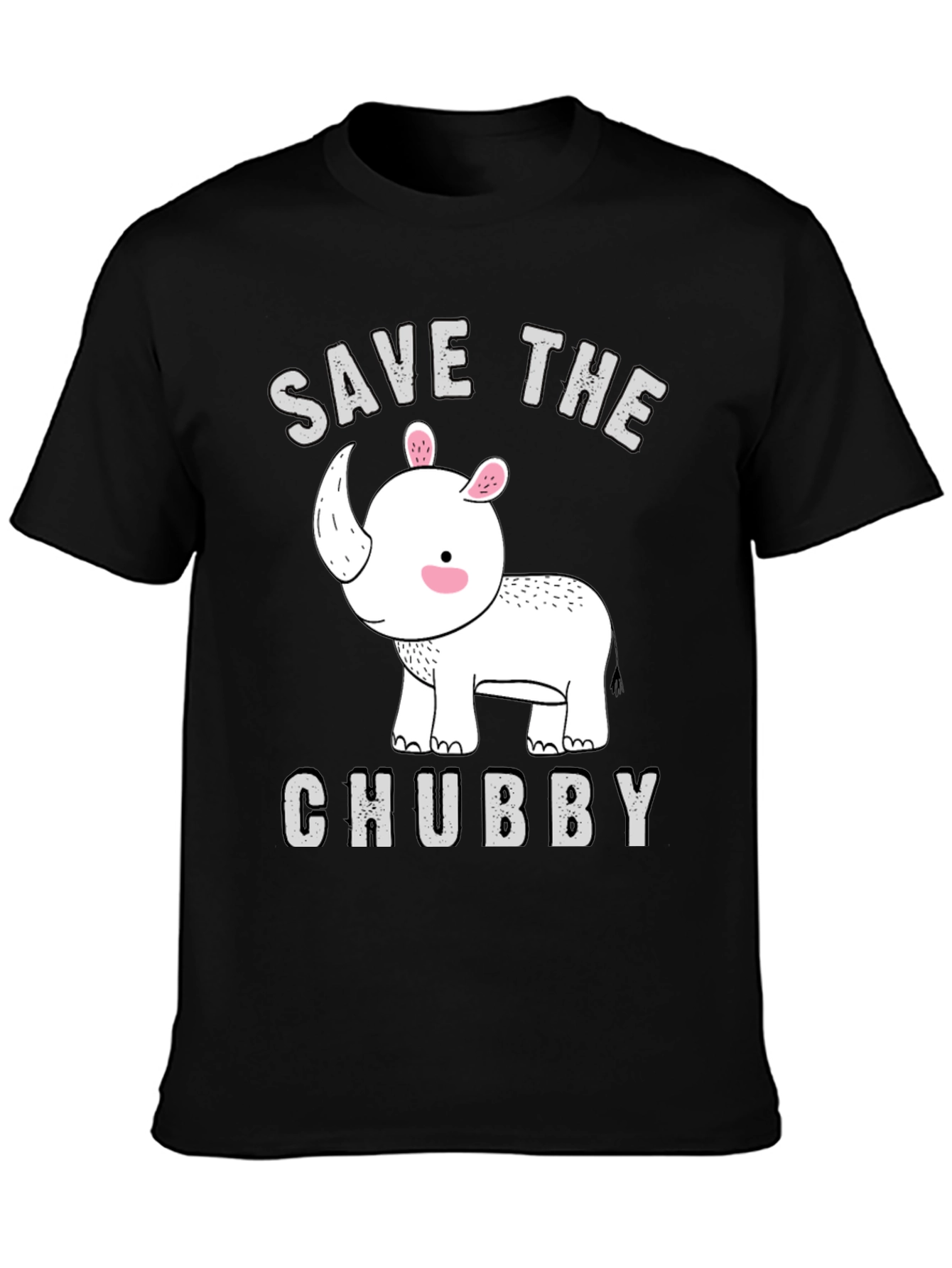 Save The Chubby Rhino T-Shirt - Mens Graphic Tee