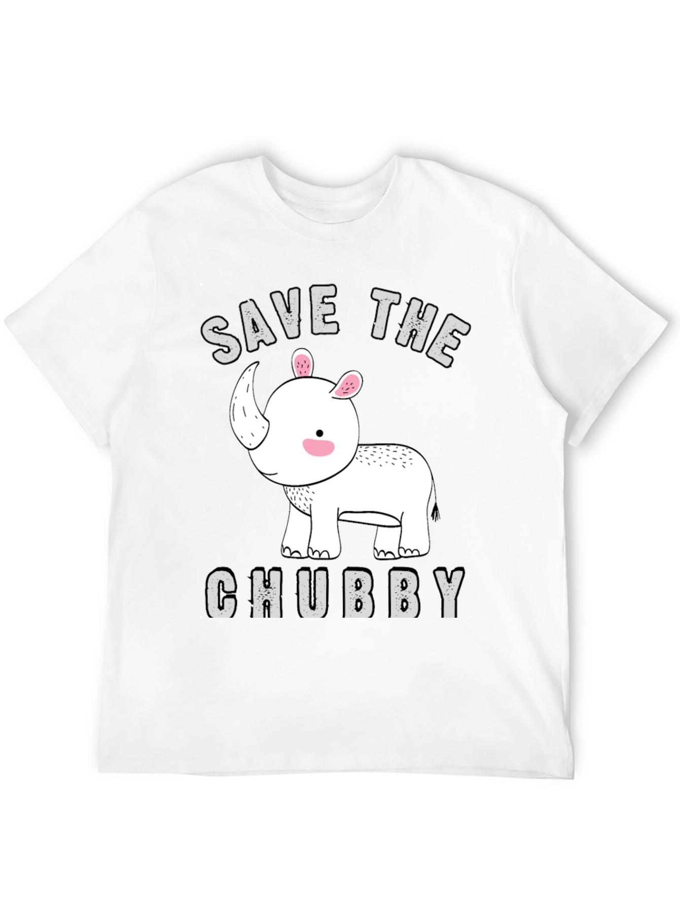 Save The Chubby Rhino T-Shirt - Mens Graphic Tee