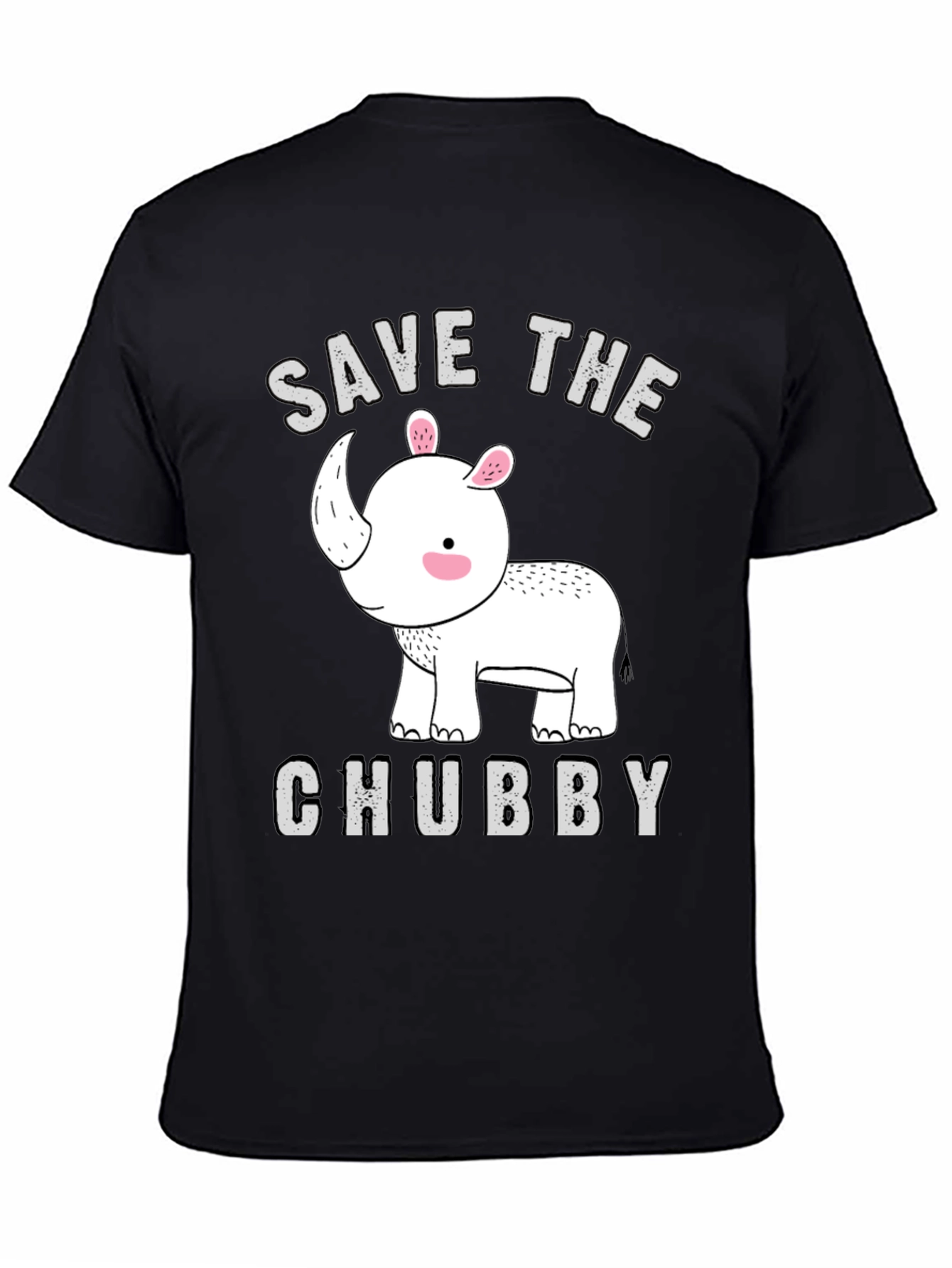 Save The Chubby Rhino T-Shirt - Mens Graphic Tee