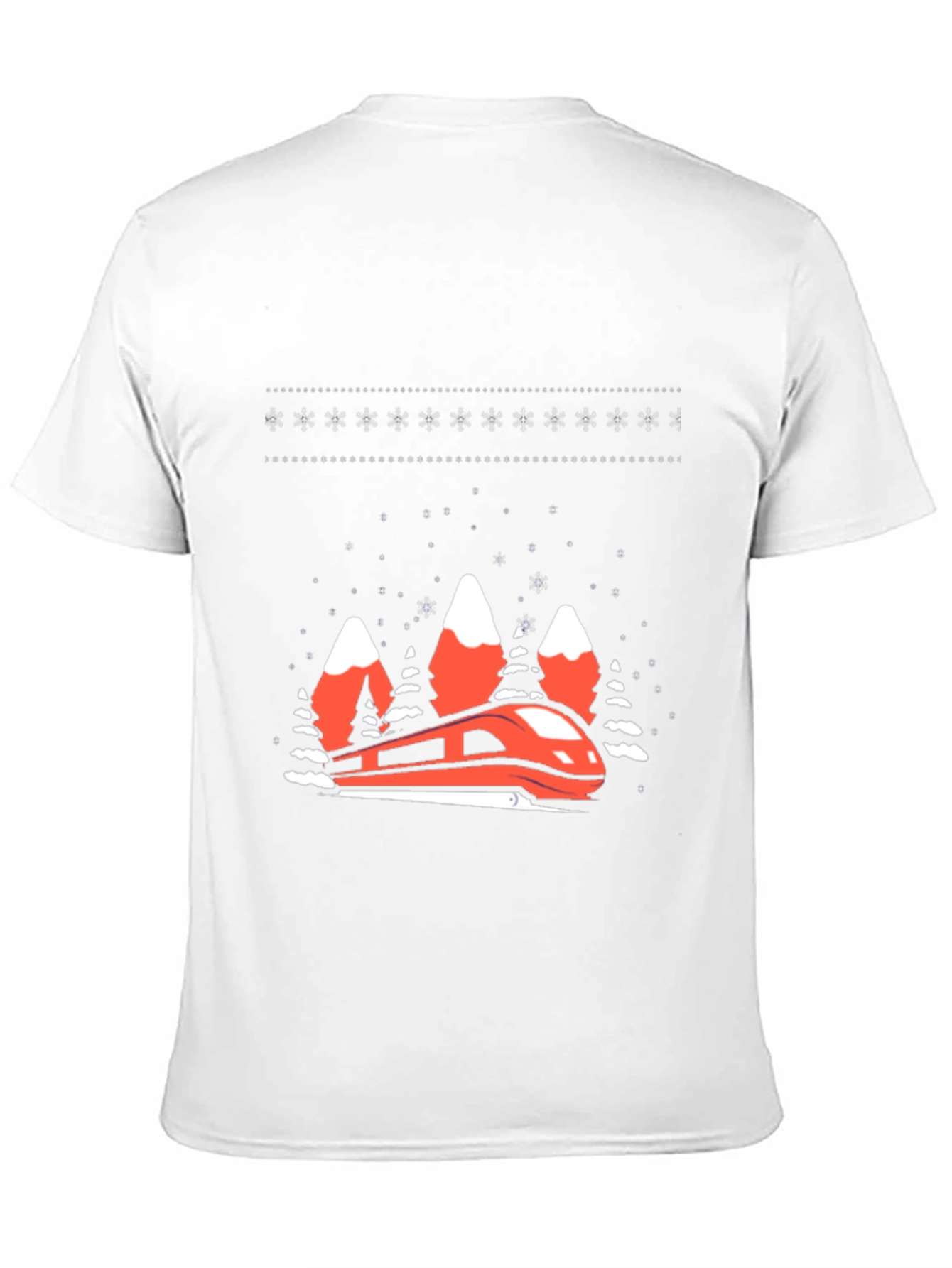Festive Train Graphic Tee - Holiday Style