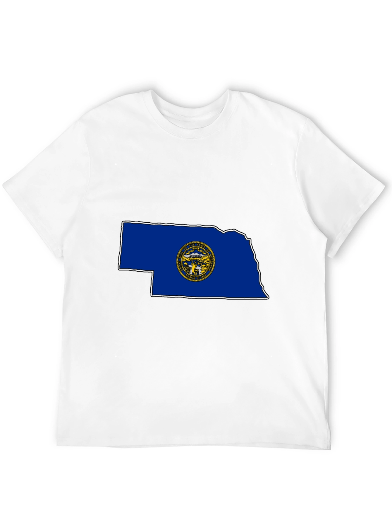Nebraska State Flag Graphic Print T-Shirt