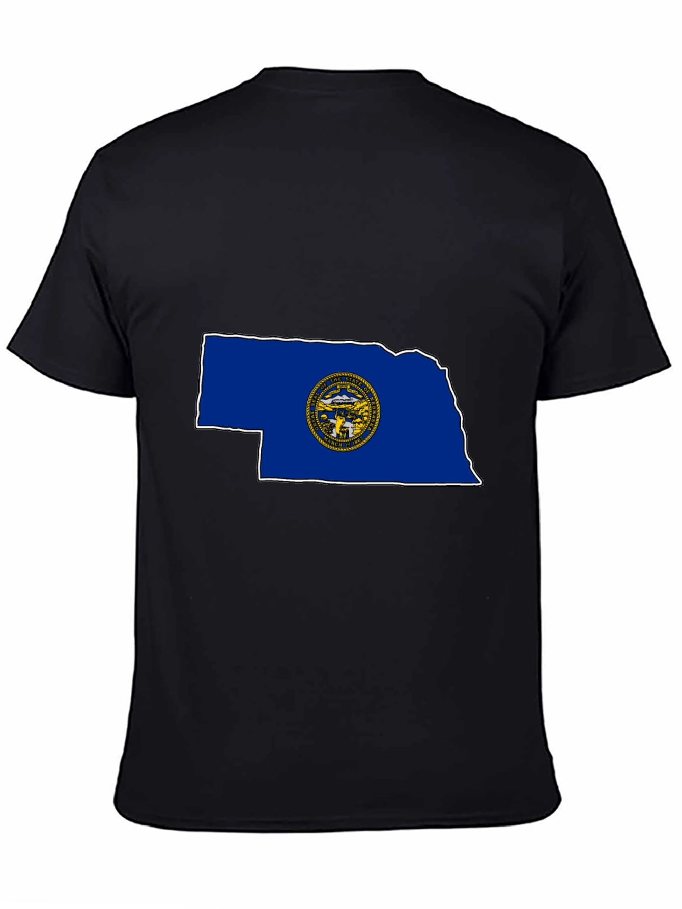 Nebraska State Flag Graphic Print T-Shirt