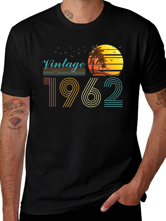 Vintage 1962 Retro Sunset Palm Tree T-Shirt