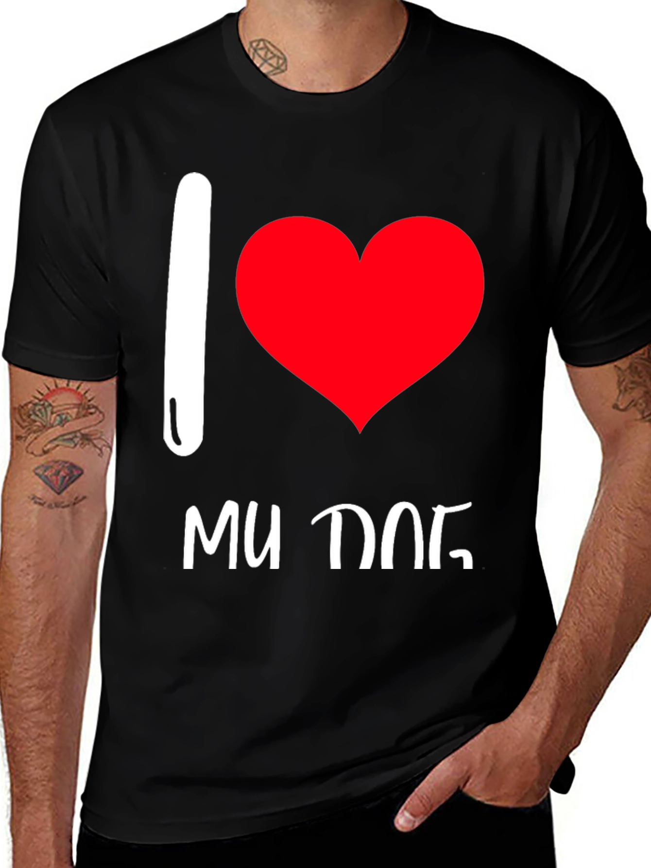I Love My Dog Graphic Tee