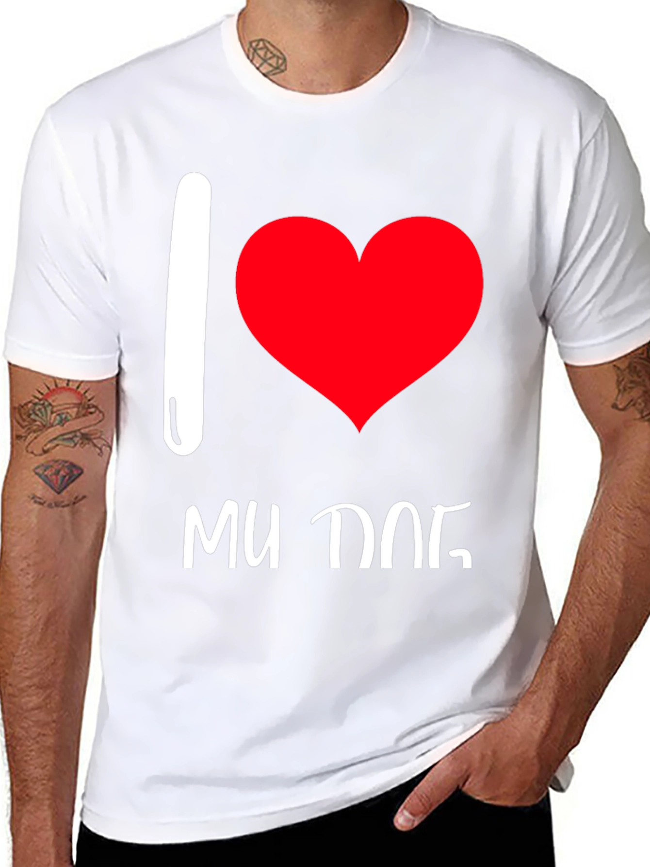 I Love My Dog Graphic Tee