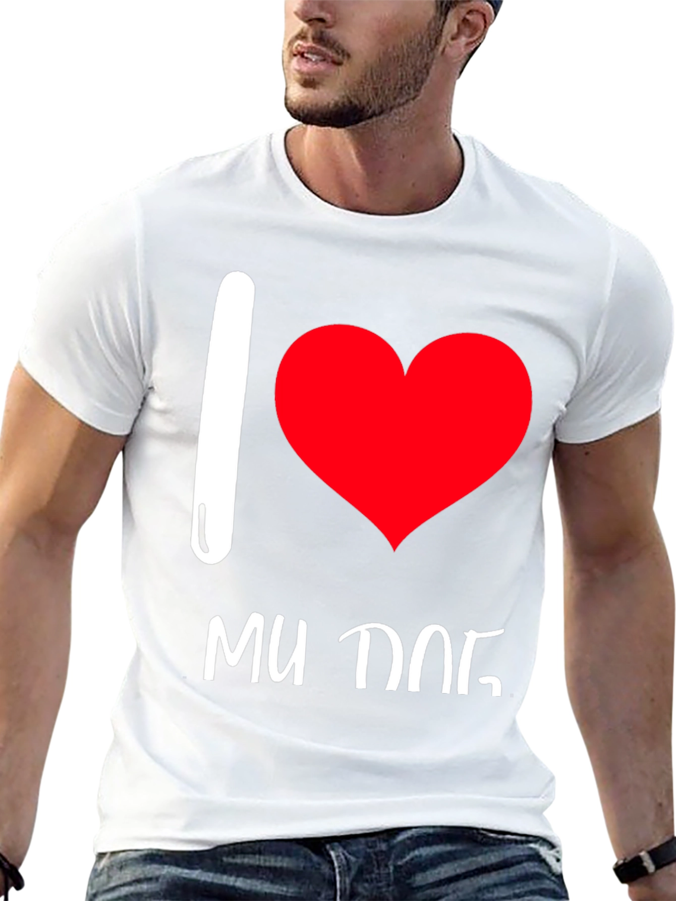 I Love My Dog Graphic Tee