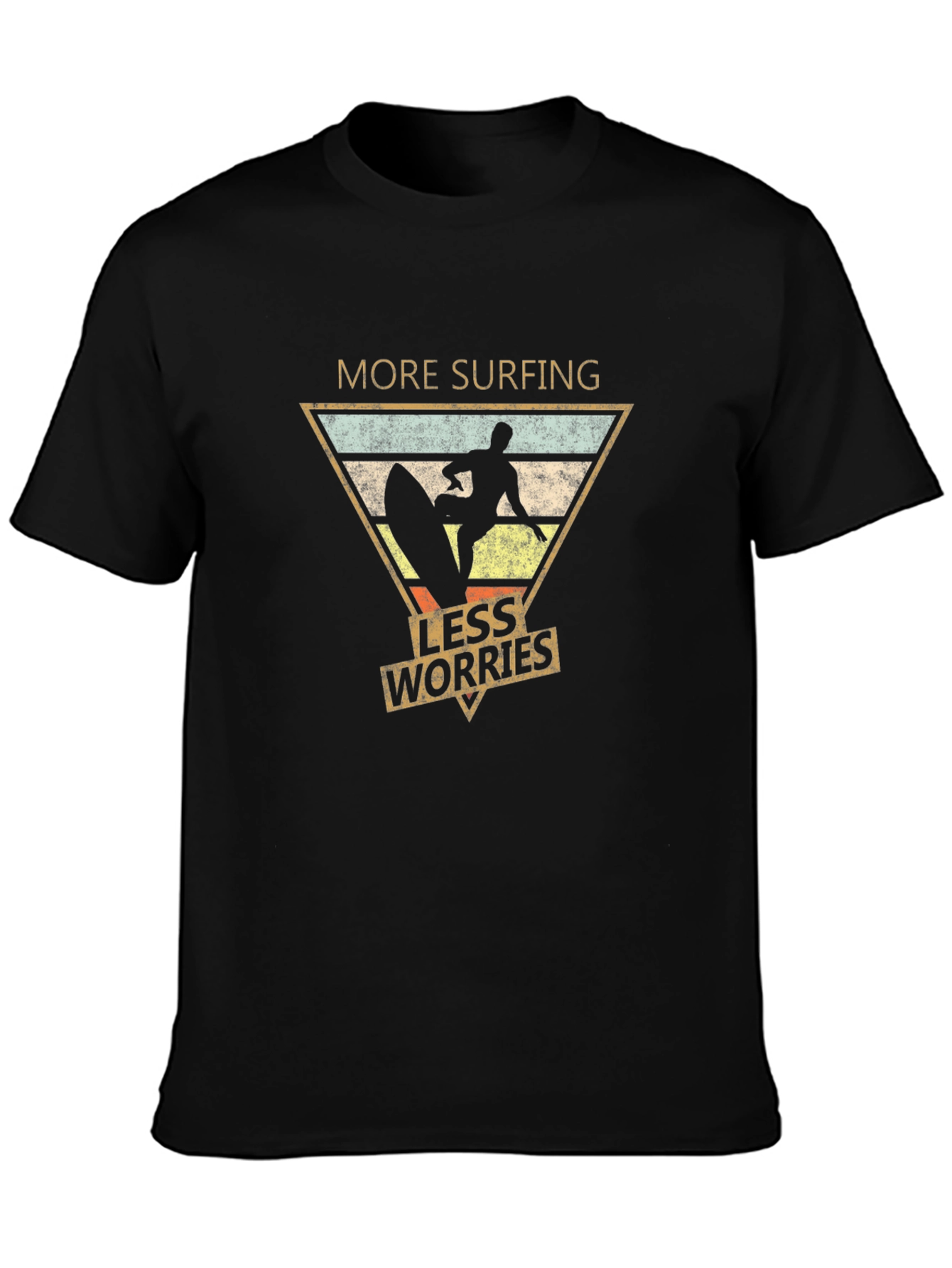 More Surfing Less Worries Graphic Tee