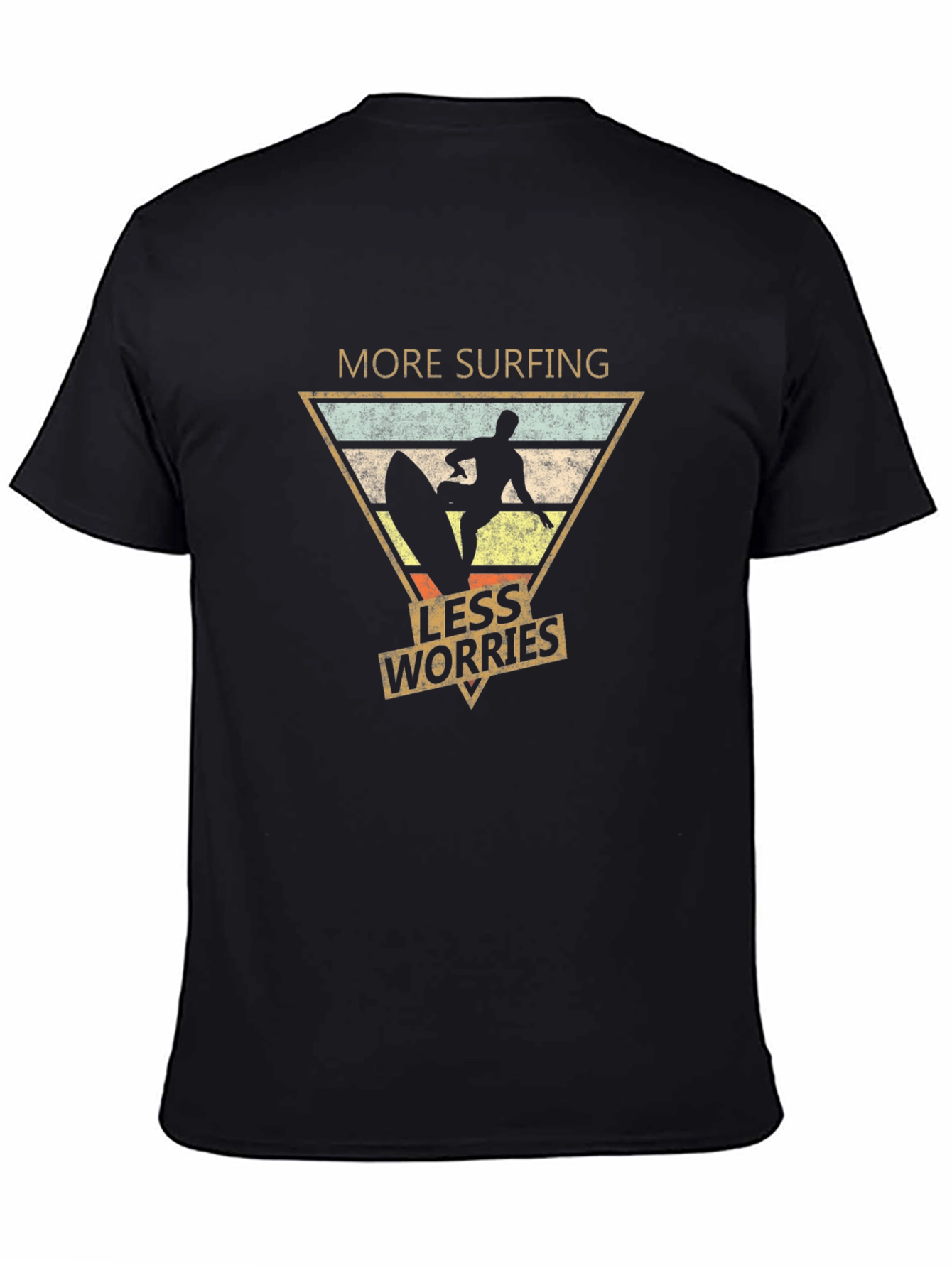More Surfing Less Worries Graphic Tee