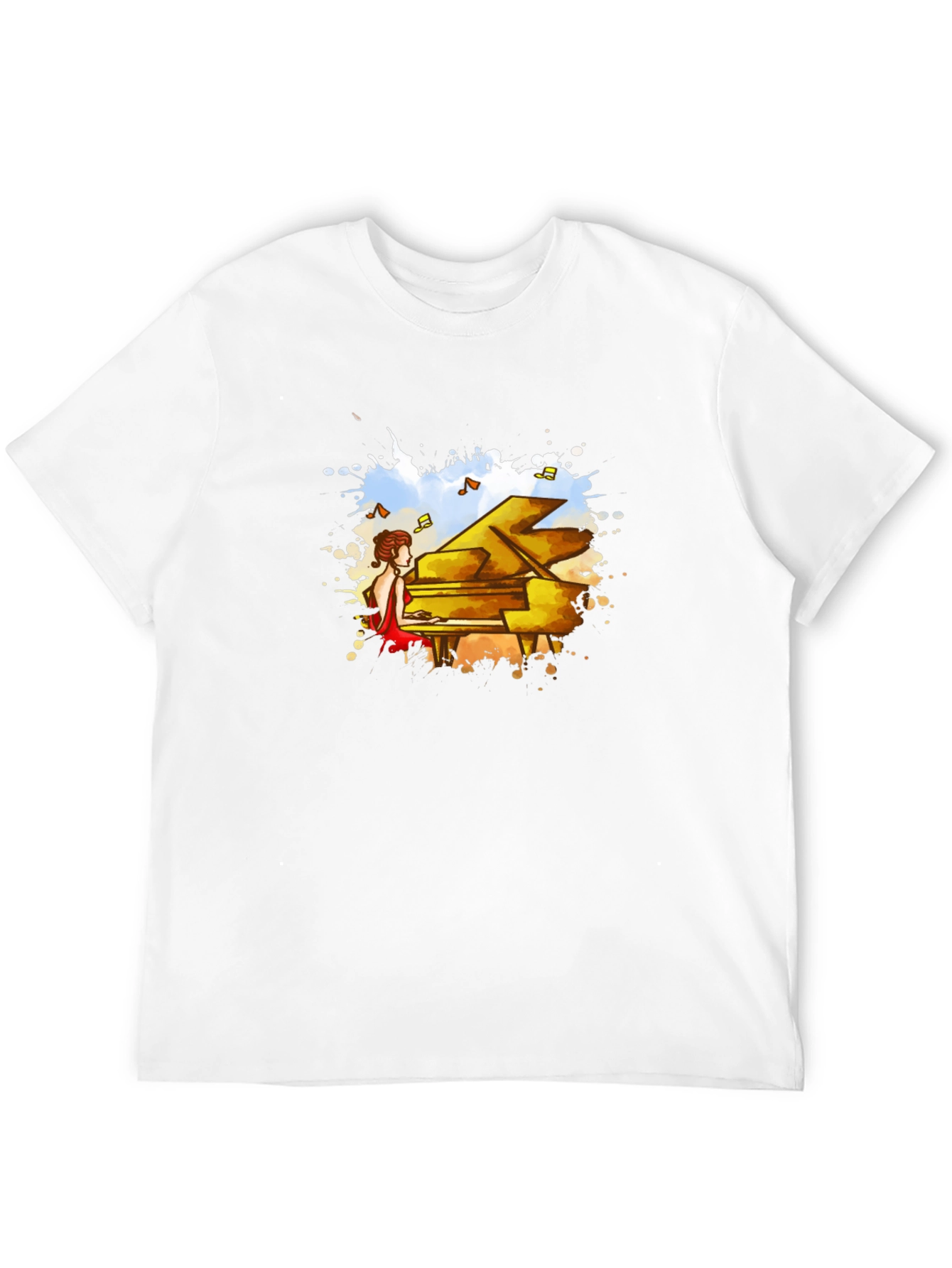 Piano Player Graphic T-Shirt