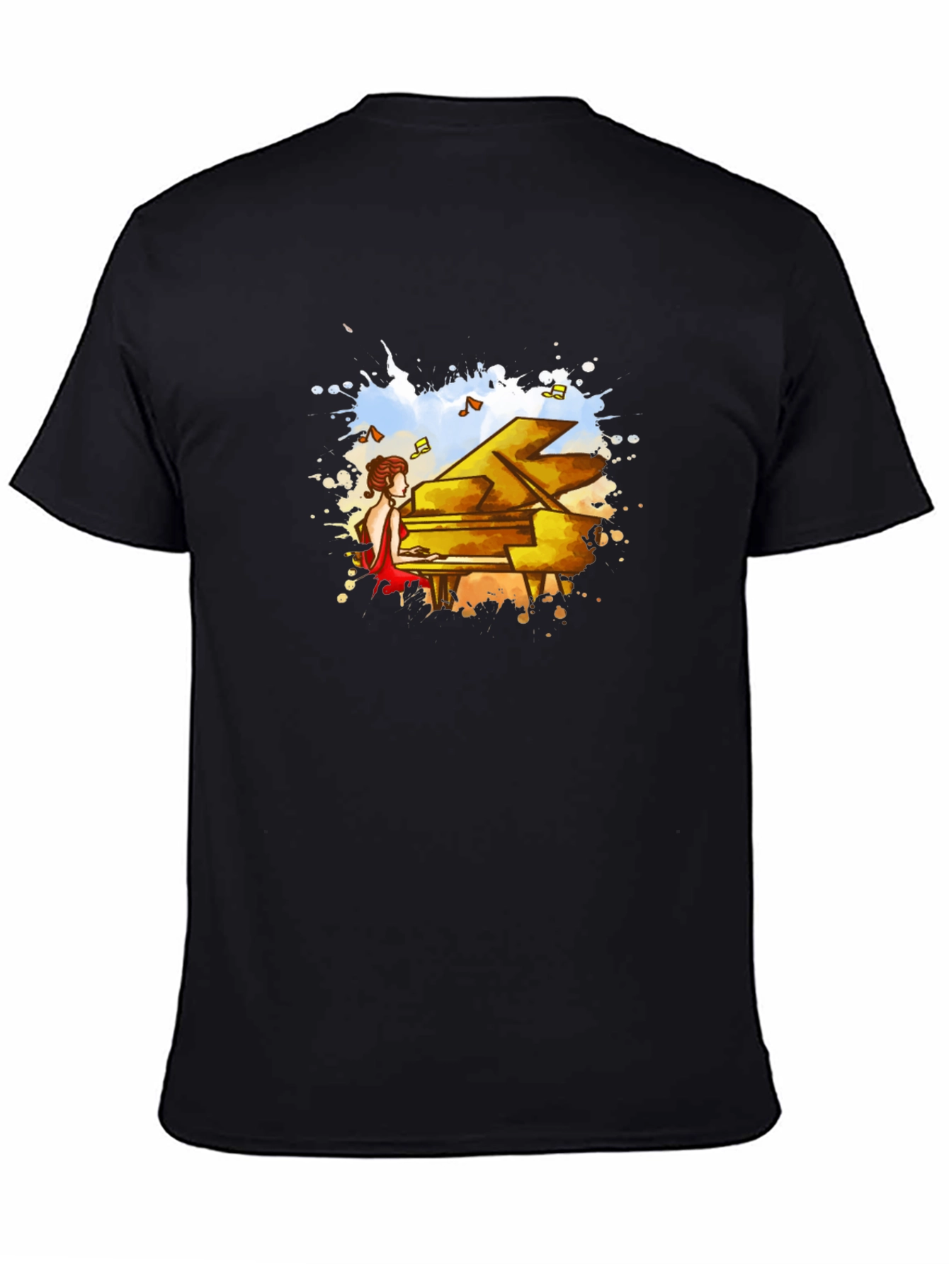 Piano Player Graphic T-Shirt