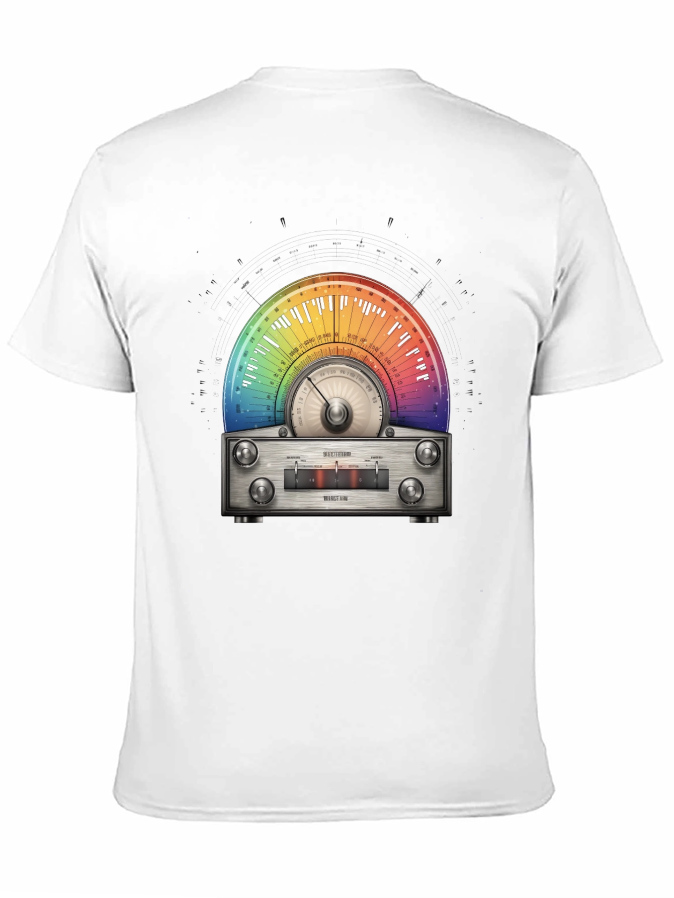 Rainbow Radio T-Shirt - Music Lover Tee