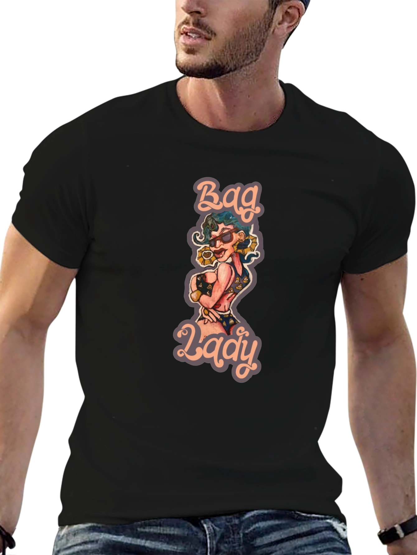 Bag Lady Graphic T-Shirt - Unisex Fashion Tee