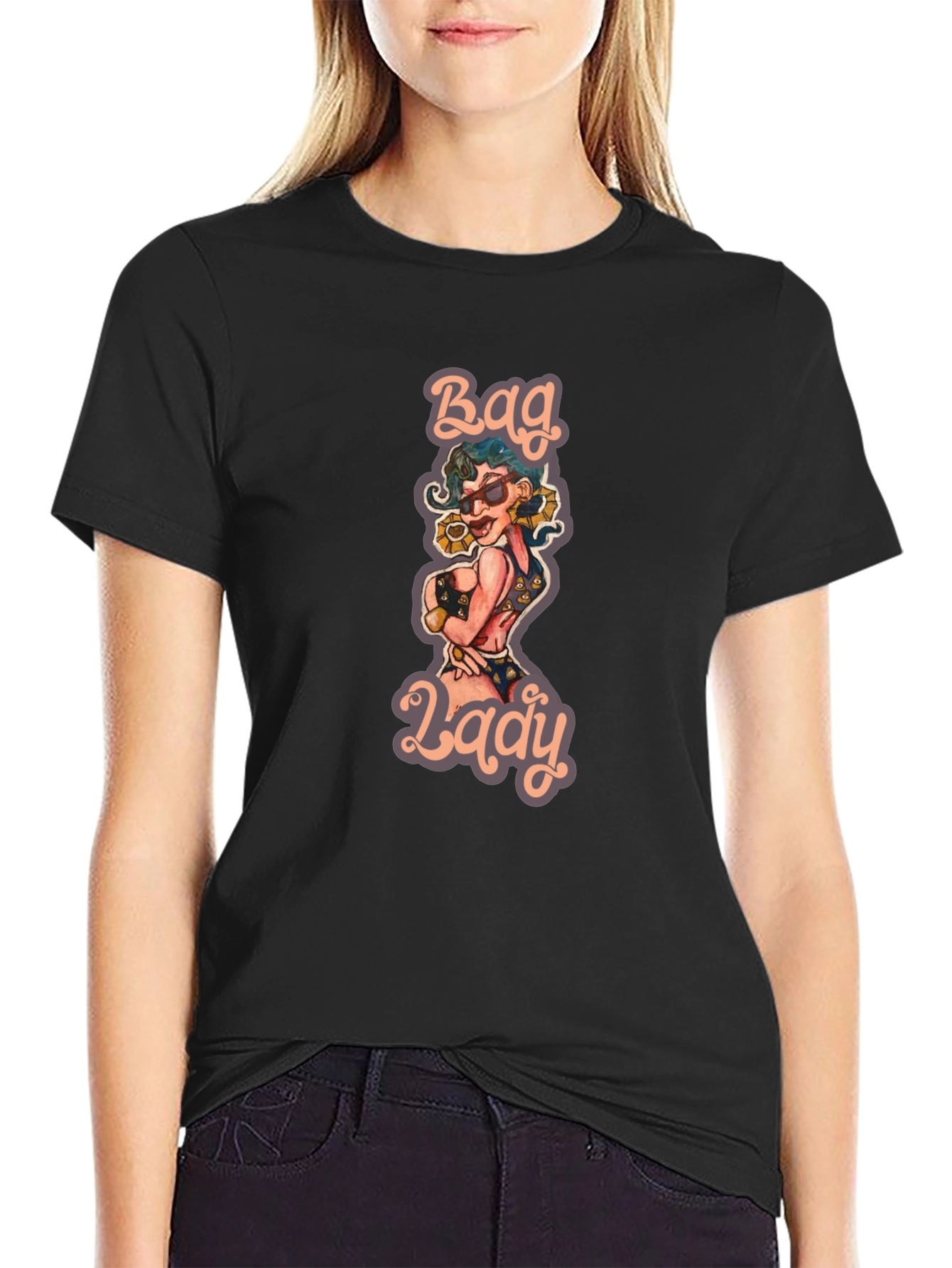Bag Lady Graphic T-Shirt - Unisex Fashion Tee