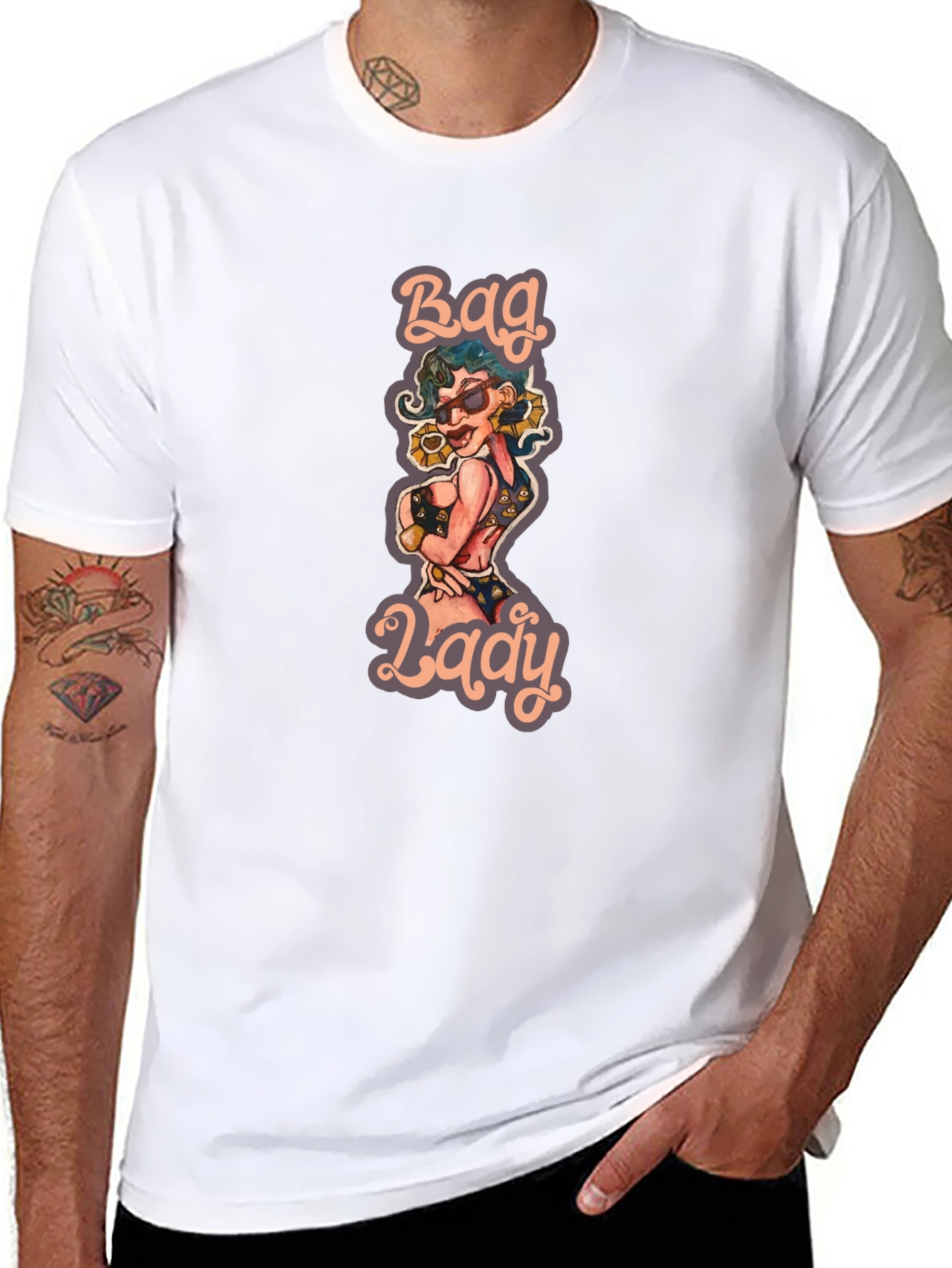 Bag Lady Graphic T-Shirt - Unisex Fashion Tee