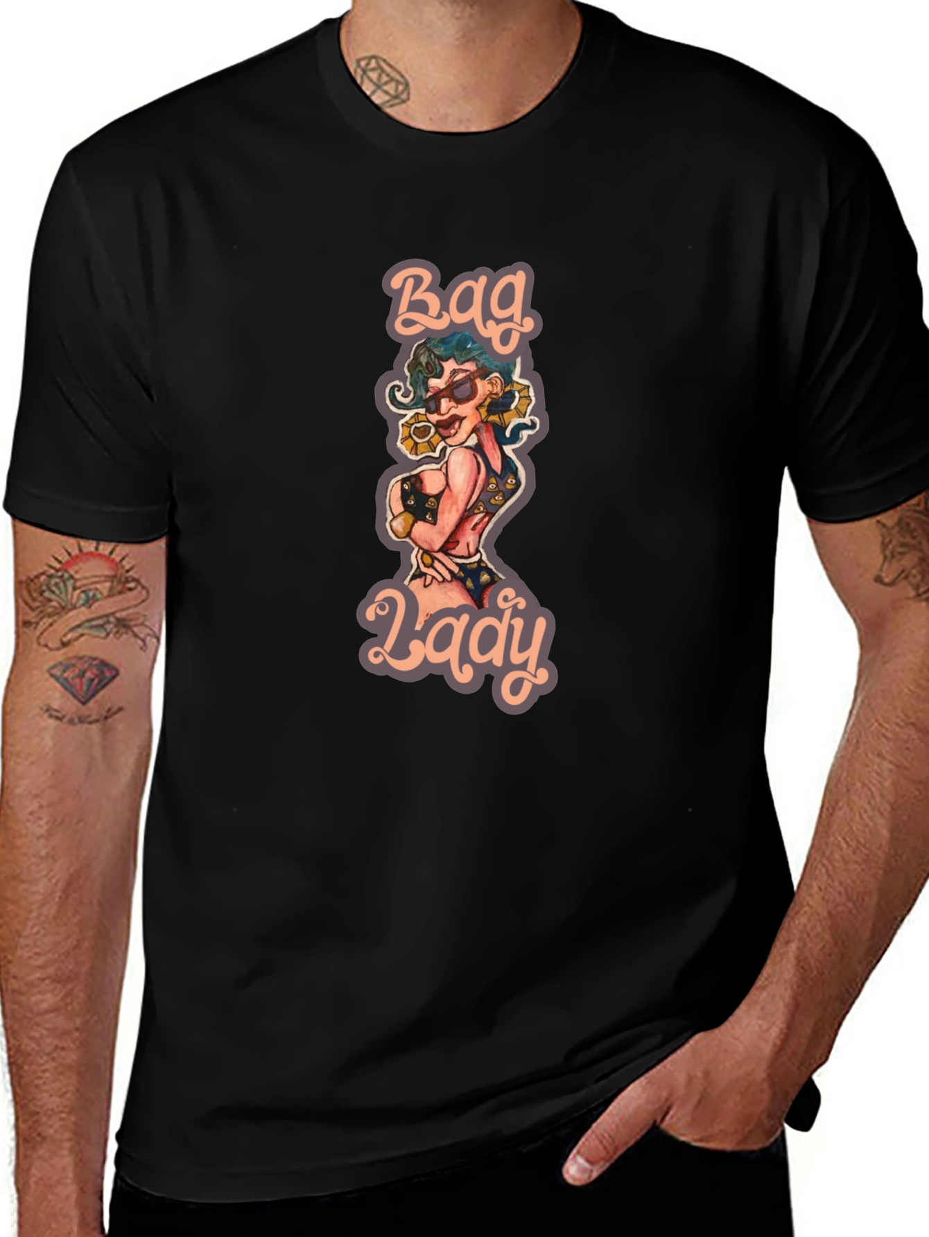 Bag Lady Graphic T-Shirt - Unisex Fashion Tee