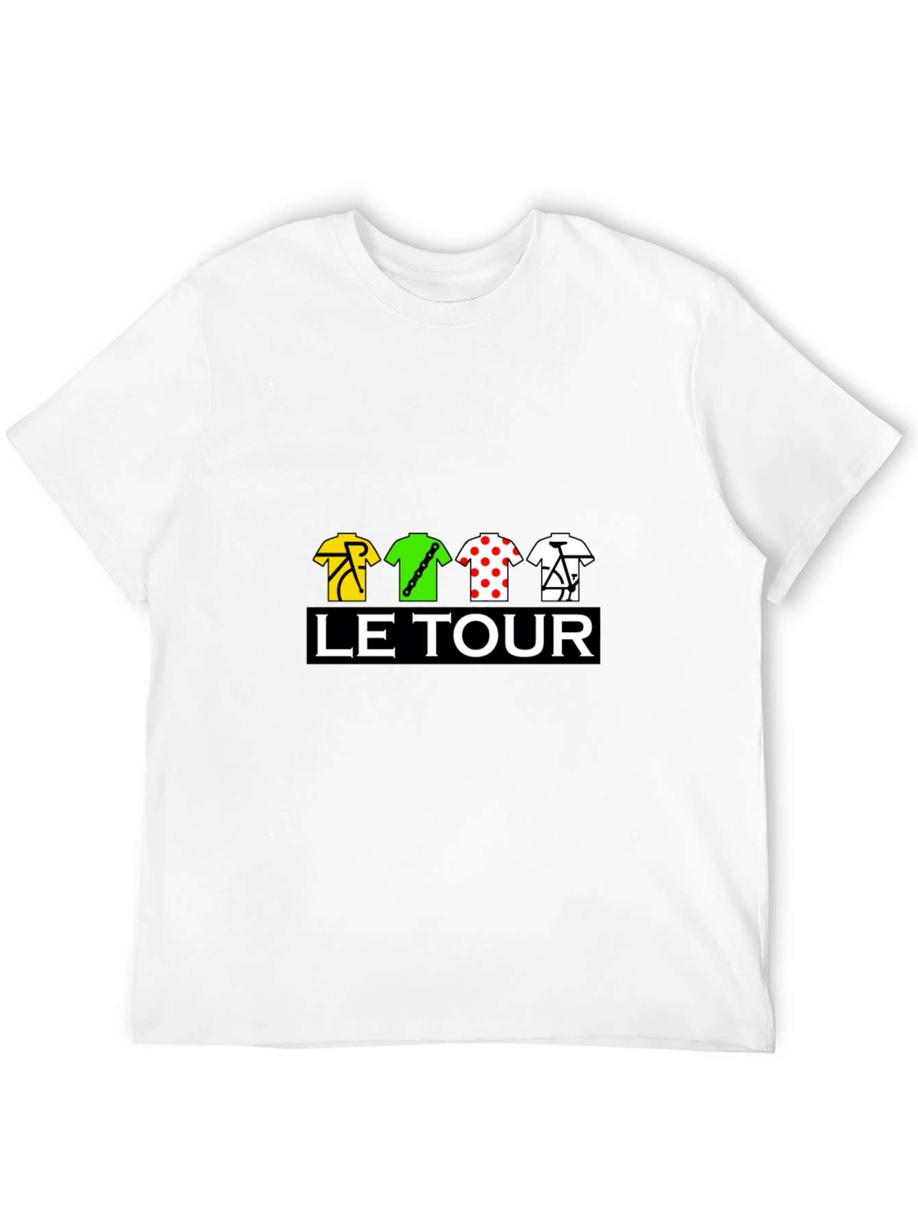 Le Tour Cycling Jersey T-Shirt - Black