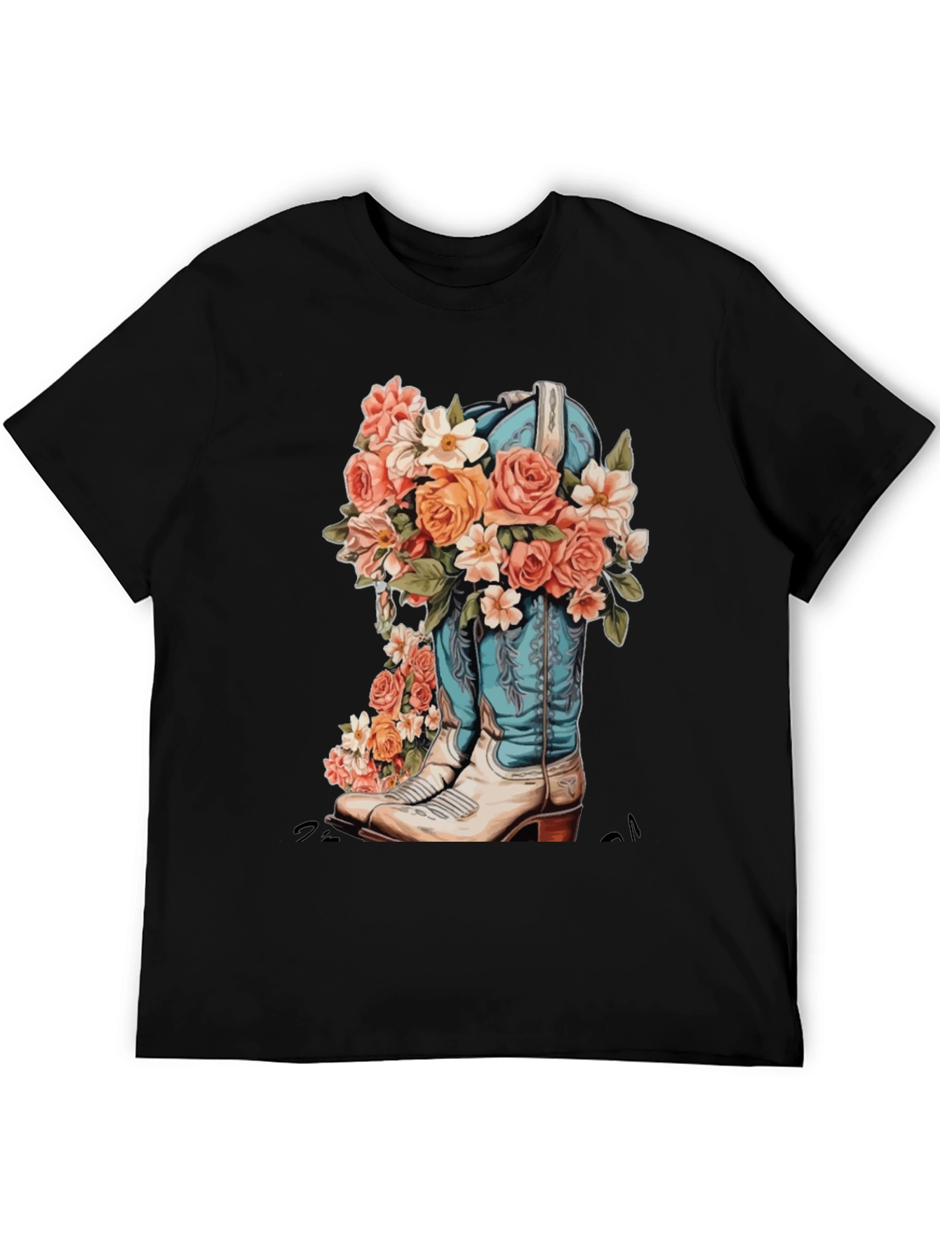 Floral Cowboy Boot Graphic Tee