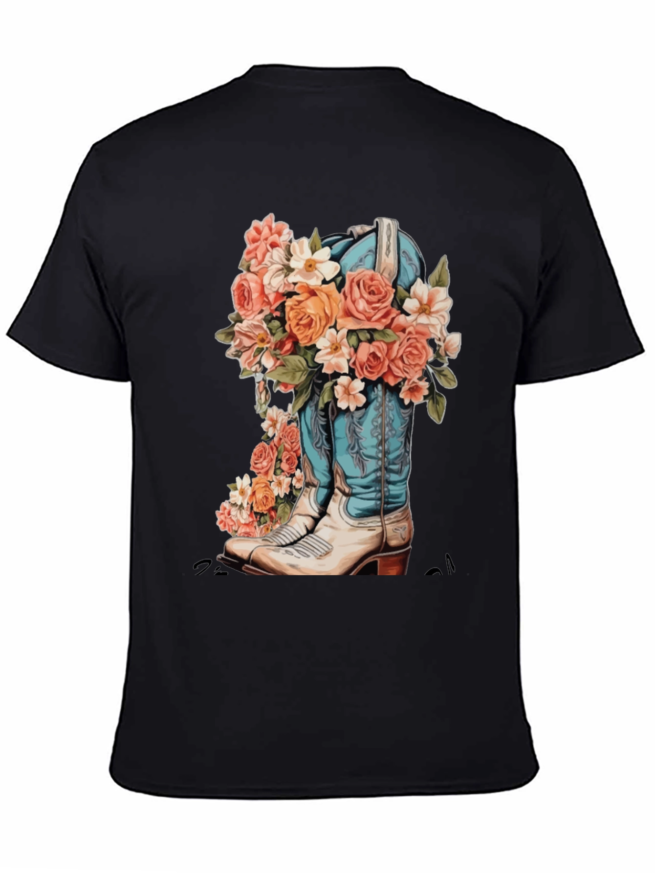 Floral Cowboy Boot Graphic Tee