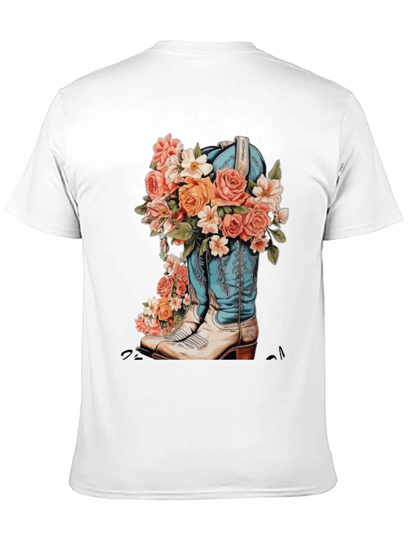 Floral Cowboy Boot Graphic Tee