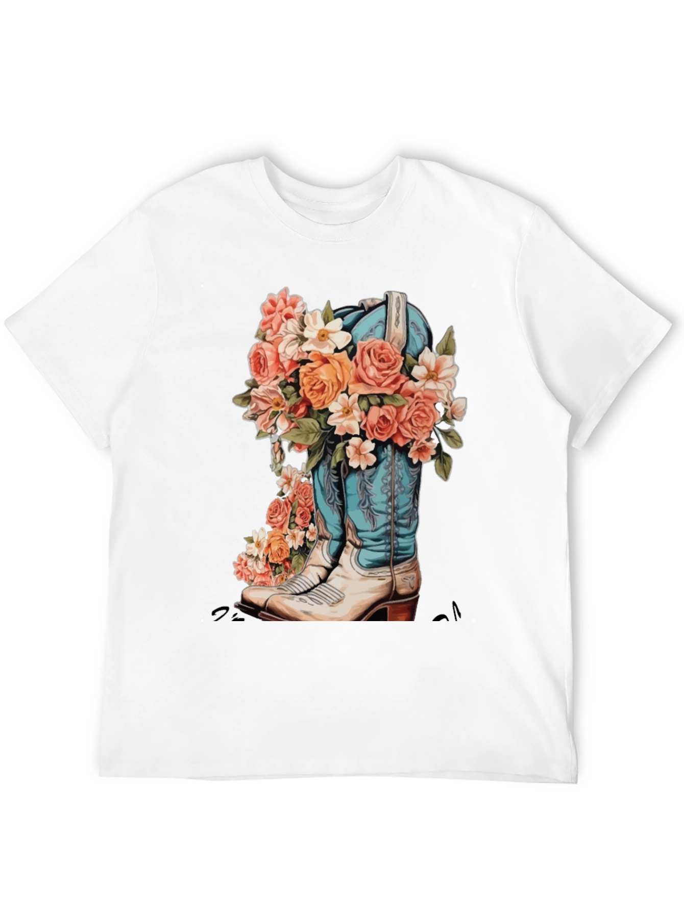 Floral Cowboy Boot Graphic Tee