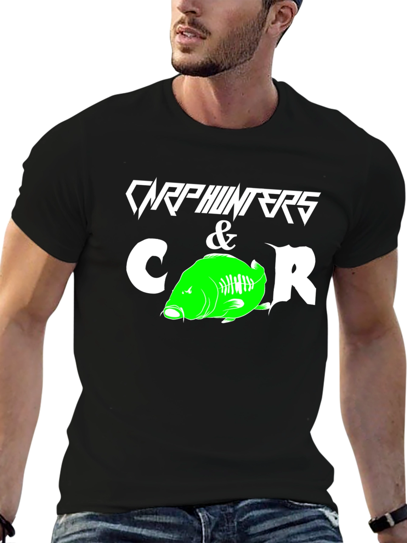Carp Hunters & CR T-Shirt - Fishing Graphic Tee