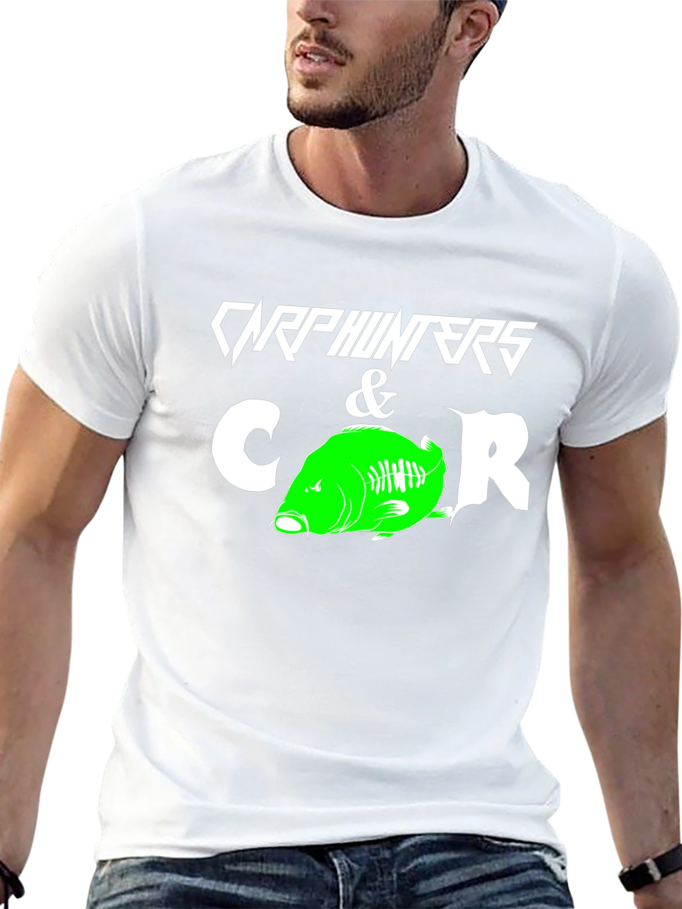Carp Hunters & CR T-Shirt - Fishing Graphic Tee