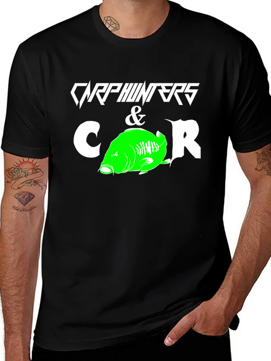 Carp Hunters & CR T-Shirt - Fishing Graphic Tee