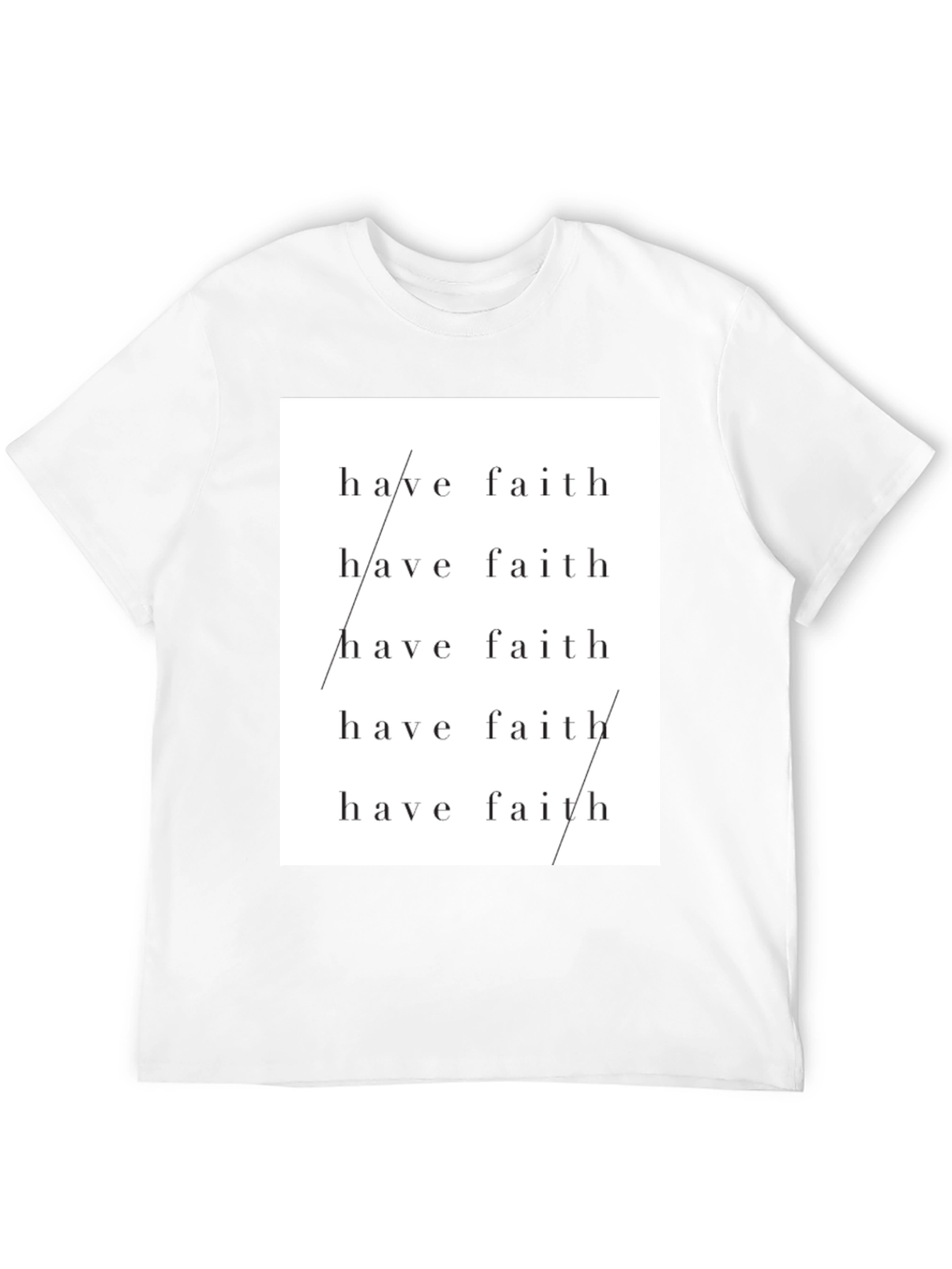 Have Faith Graphic Tee - Stylish Black T-Shirt