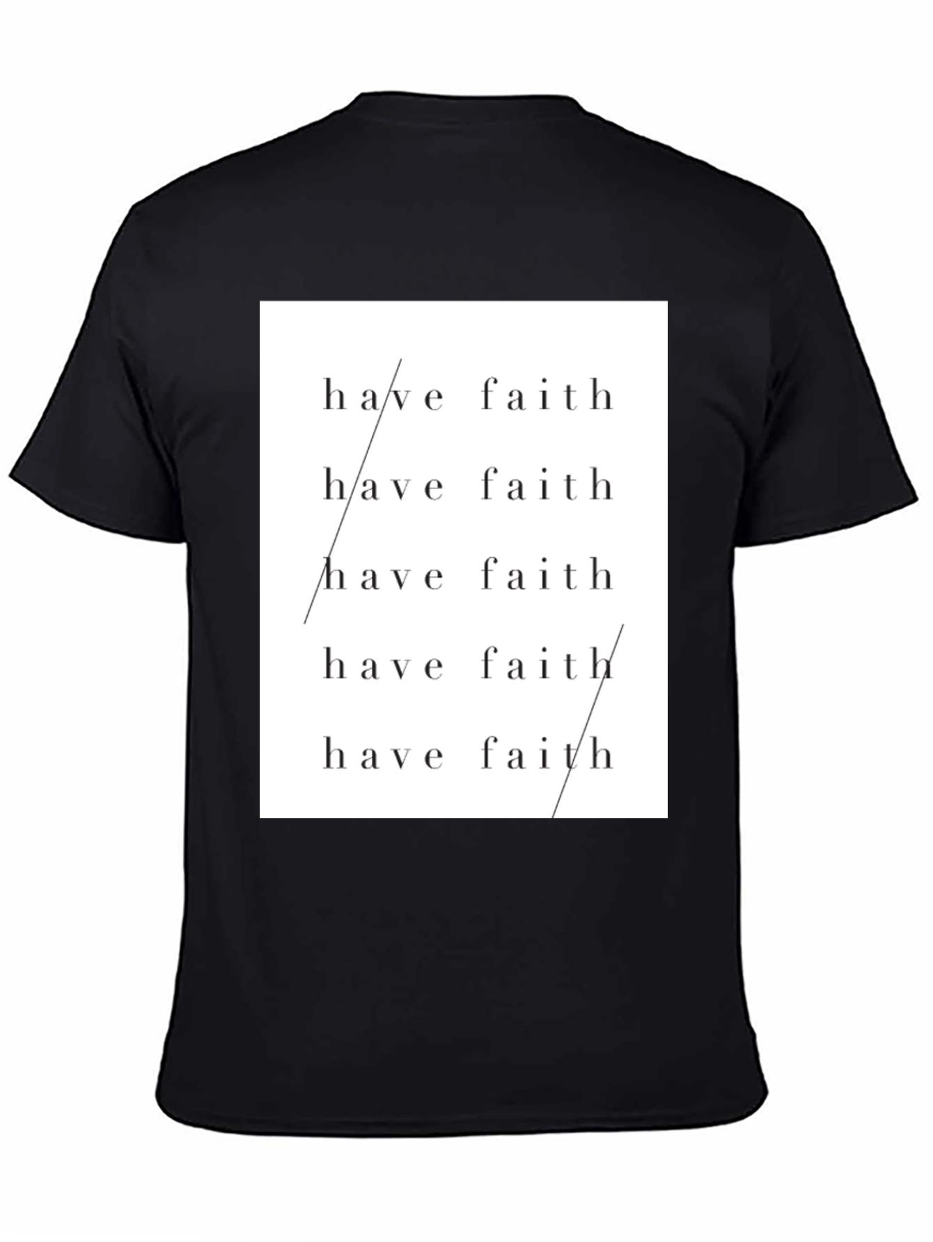 Have Faith Graphic Tee - Stylish Black T-Shirt