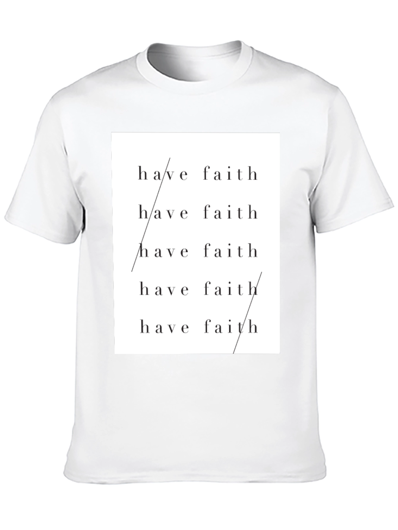 Have Faith Graphic Tee - Stylish Black T-Shirt