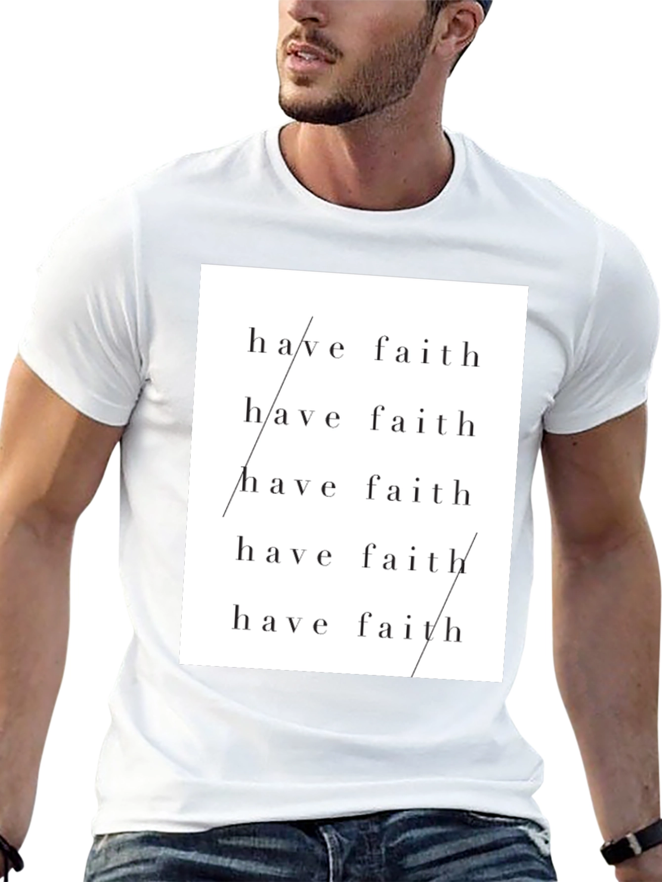 Have Faith Graphic Tee - Stylish Black T-Shirt