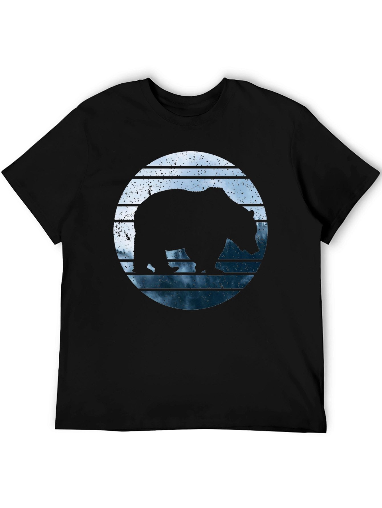 Bear Silhouette Graphic Print Tee
