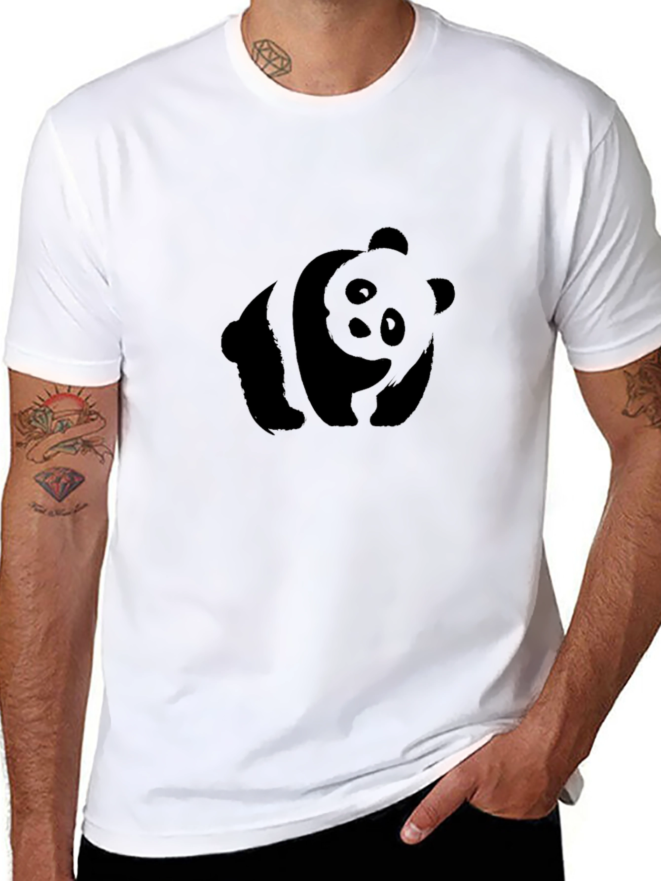 Black Panda T-Shirt - Stylish and Comfortable